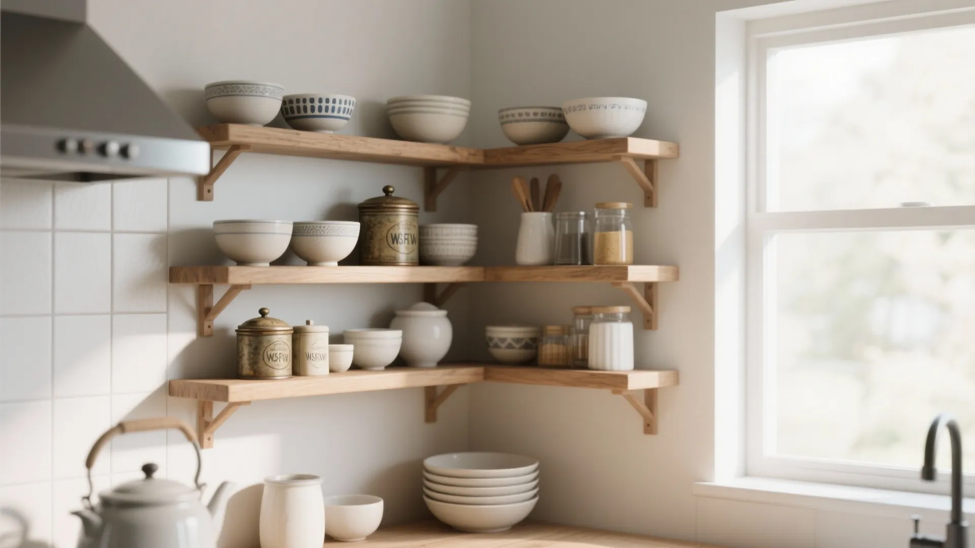 Tip 2: Open Shelving with Personality