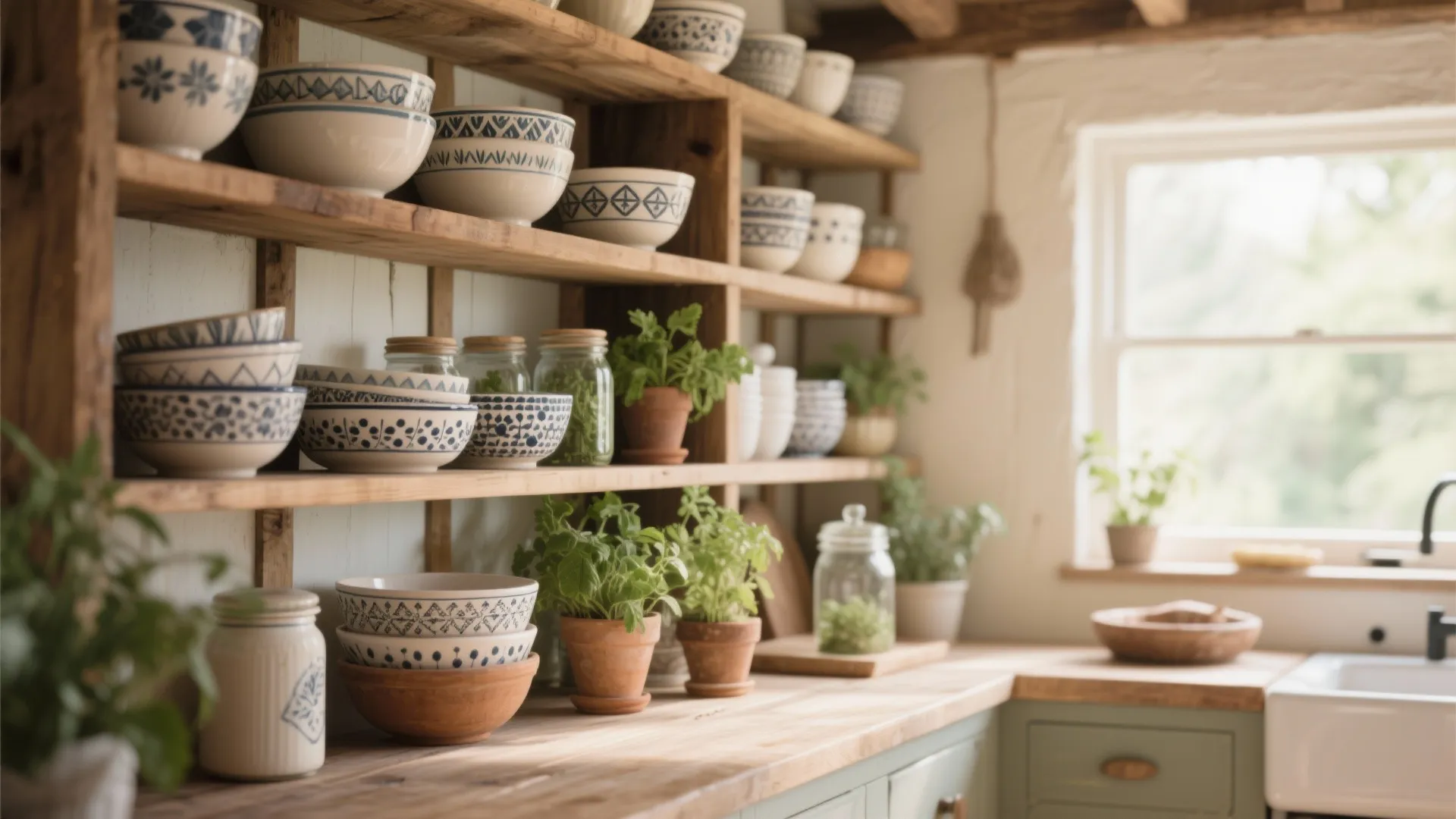 4. Open Shelving for Everyday Essentials