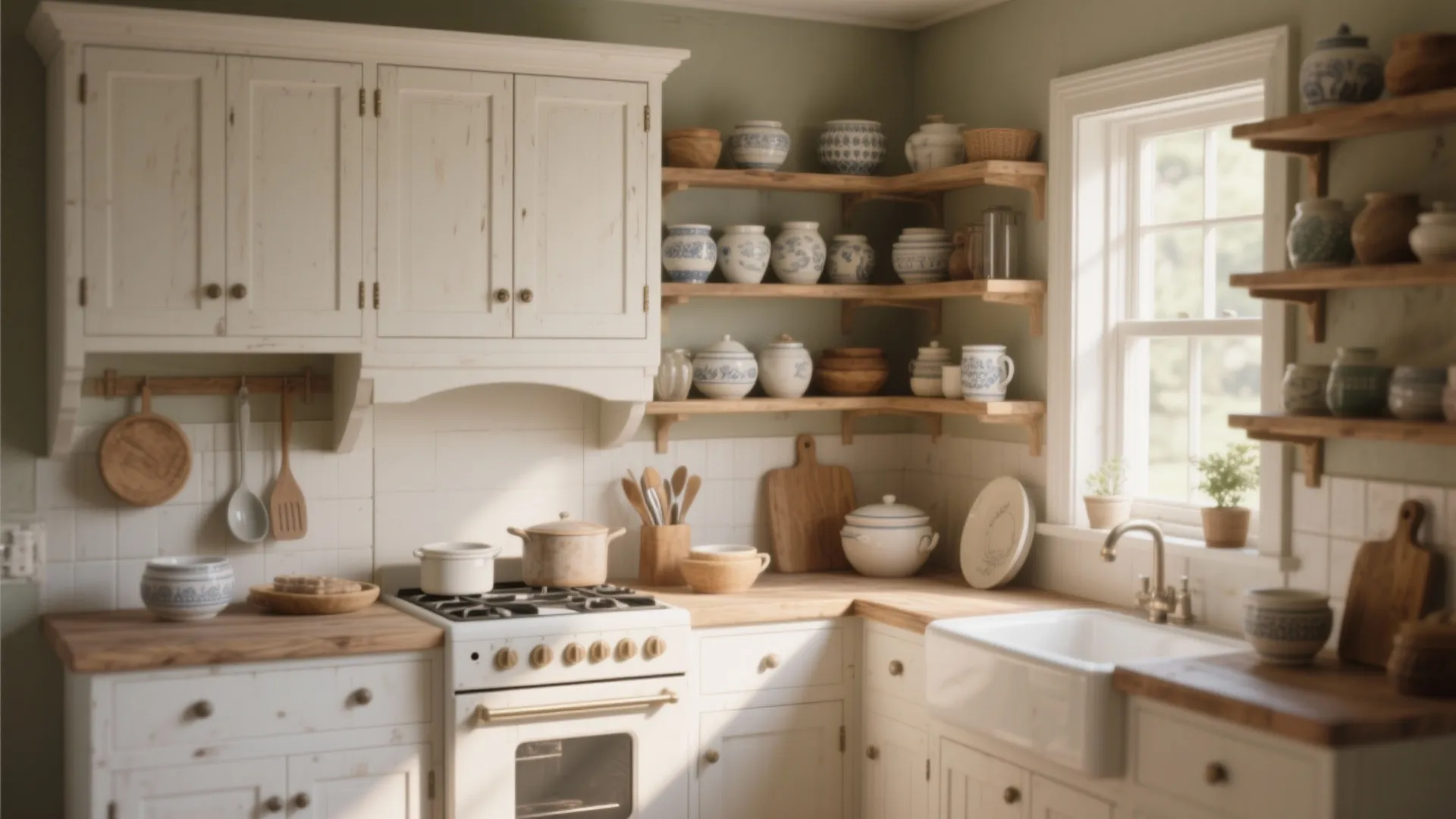 4. Paint + open shelving combo