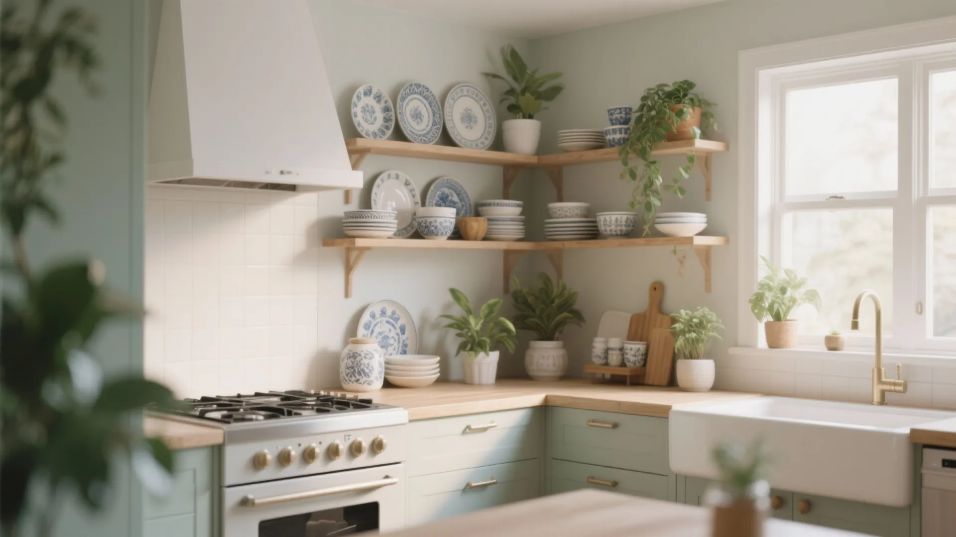 7. Add Open Shelving