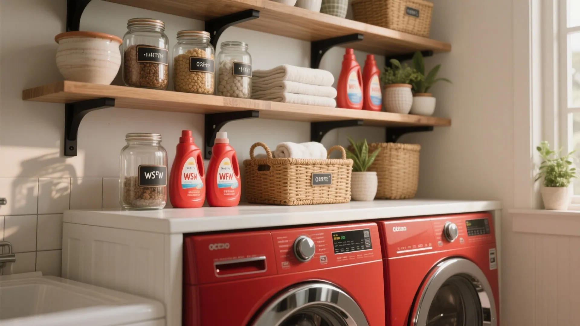 4. Open shelving and curated storage