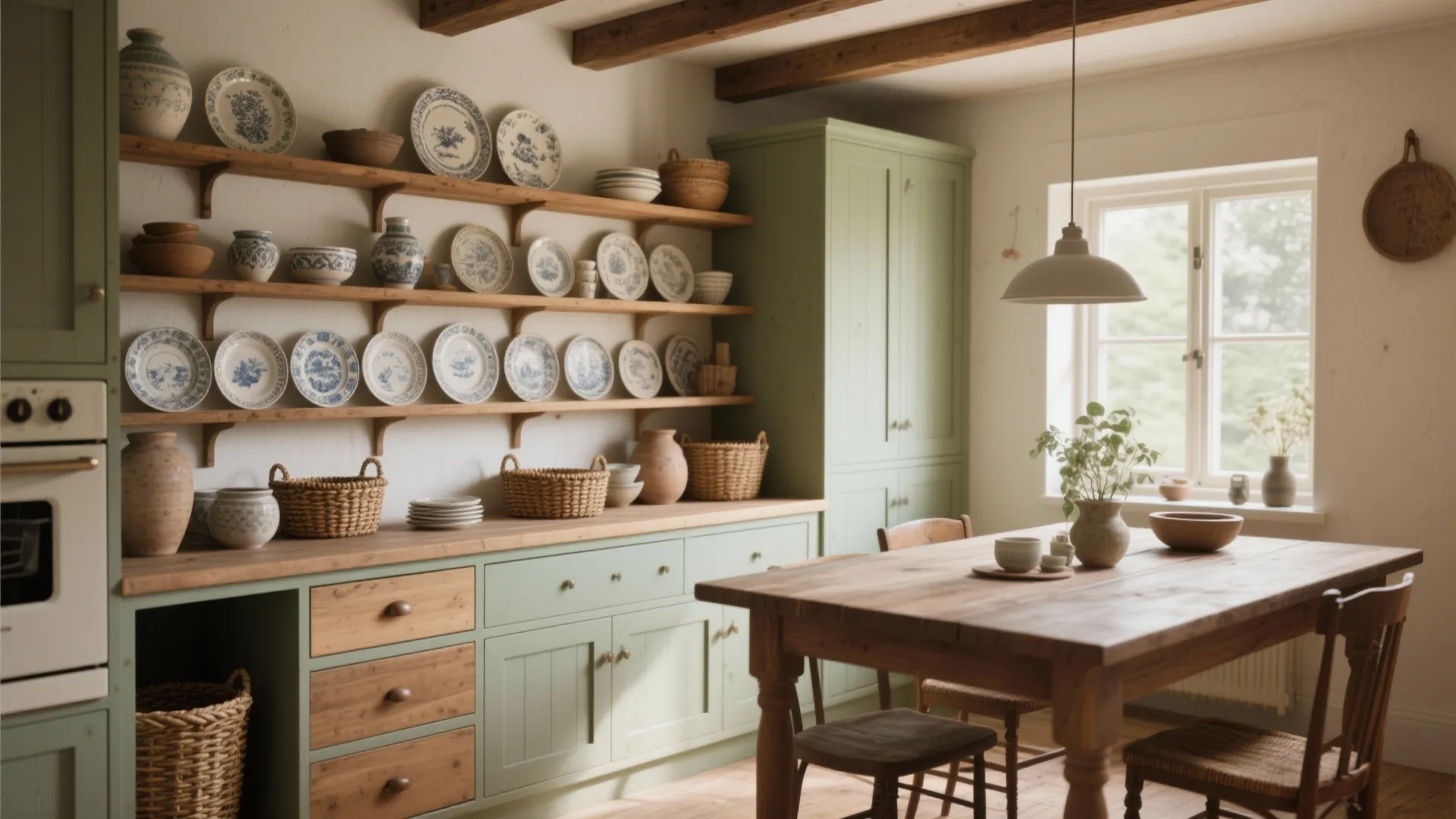 3. Mix open shelving with closed storage for personality