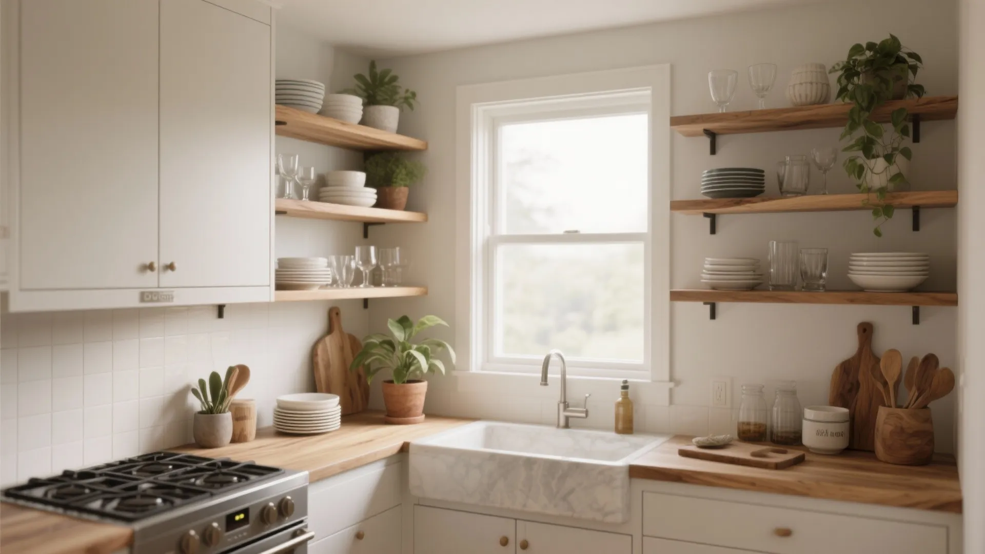 3. Open Shelving Mix