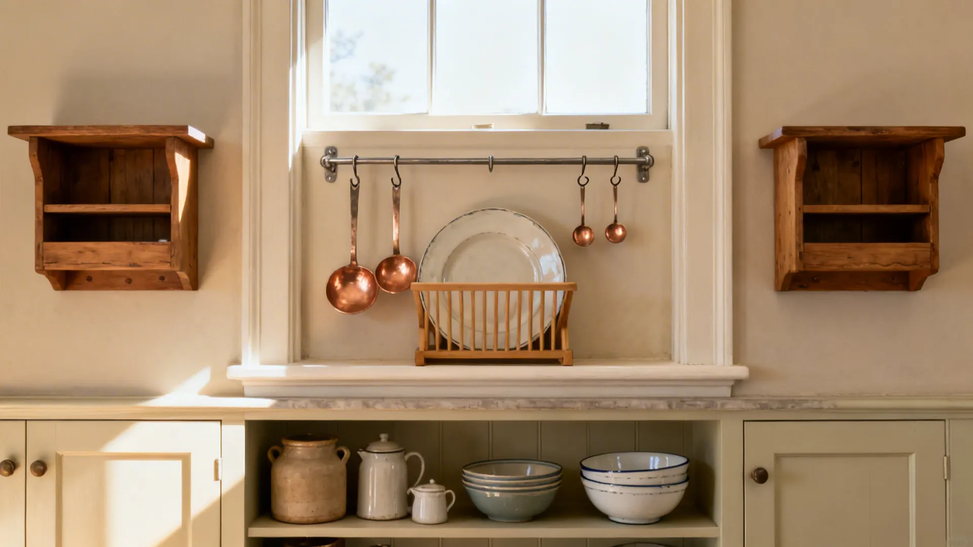 3) Open Shelves, Plate Racks, and Rail Systems