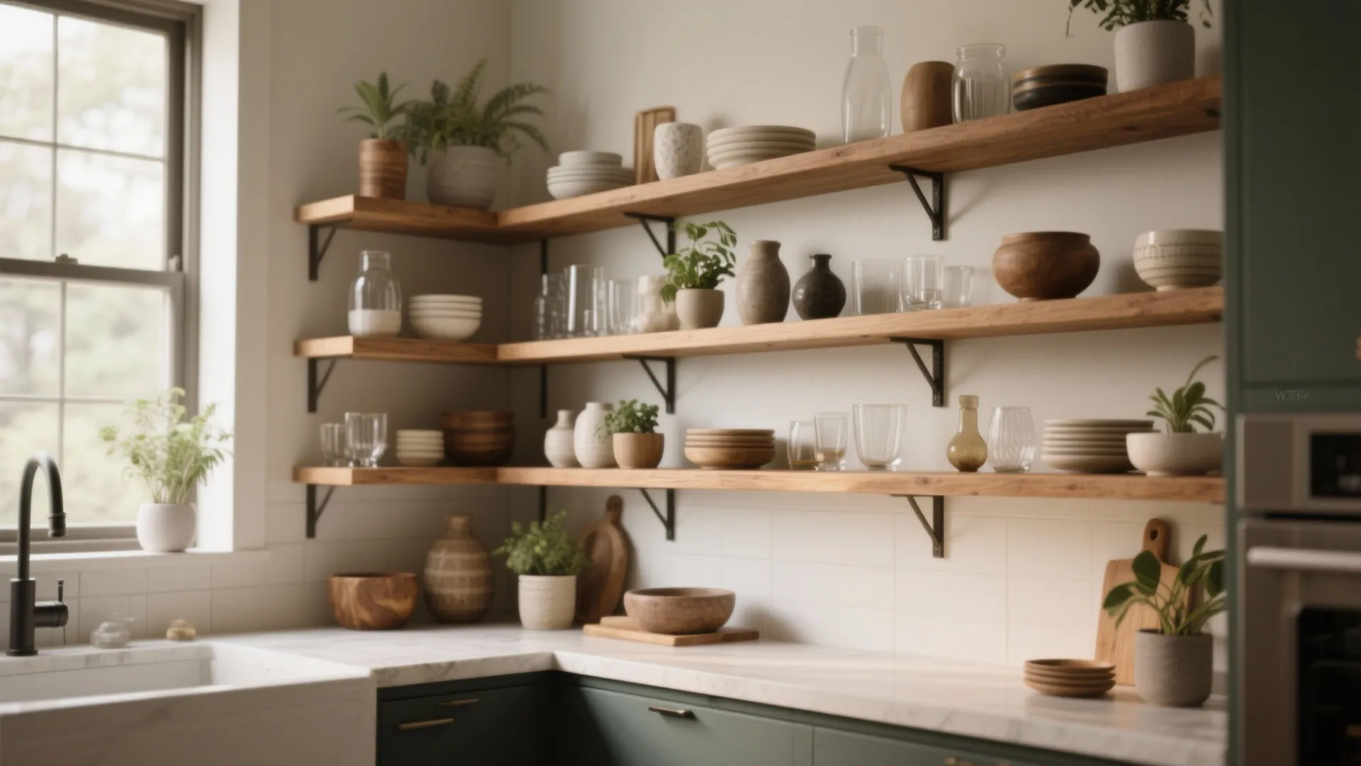 5. Open shelving styling