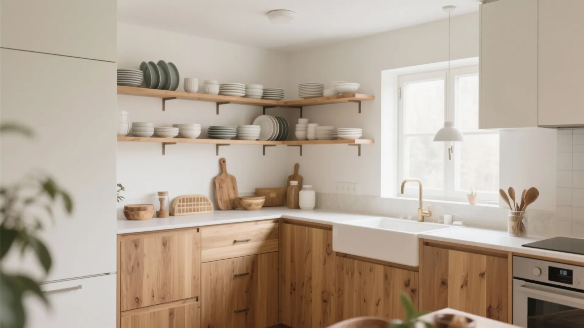 6. Open Shelving Combo