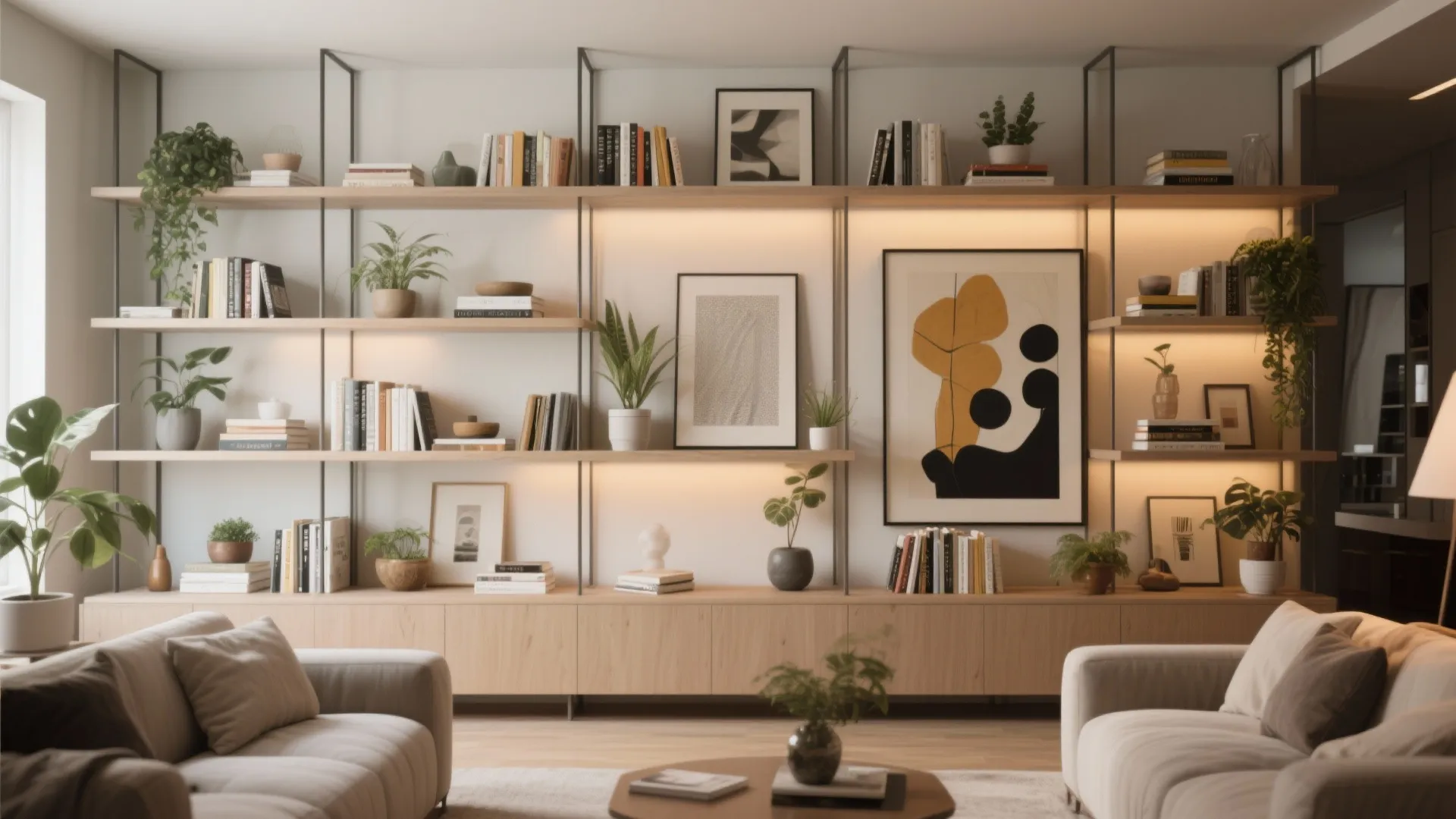 8. Open Shelving Display