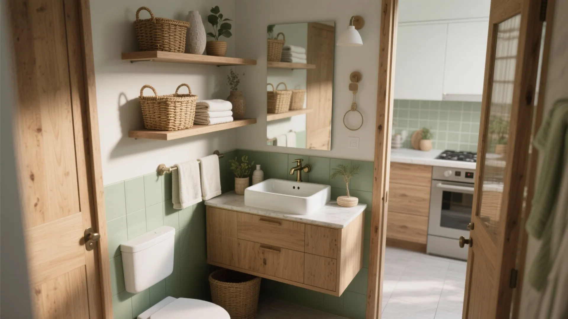 5. Mix-and-Match with Open Shelving