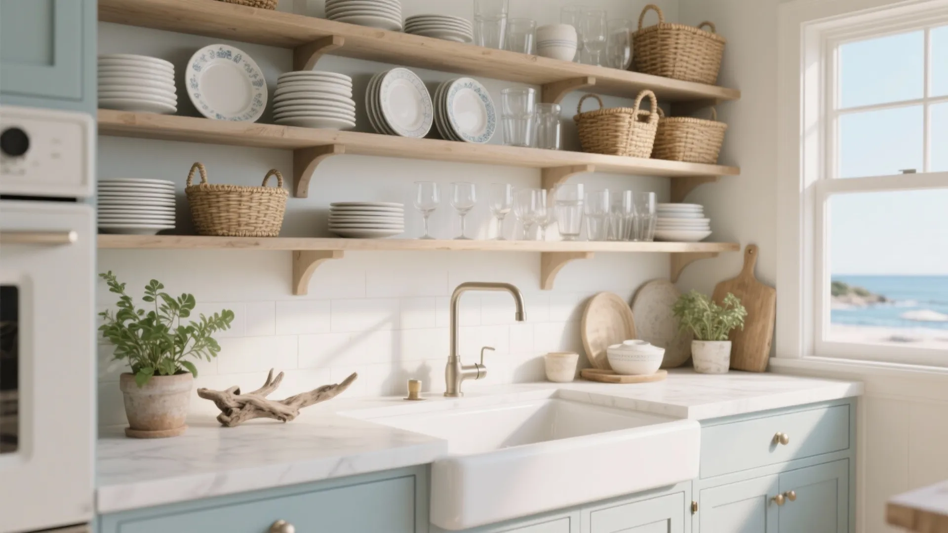 2. Open Shelving & Vertical Storage