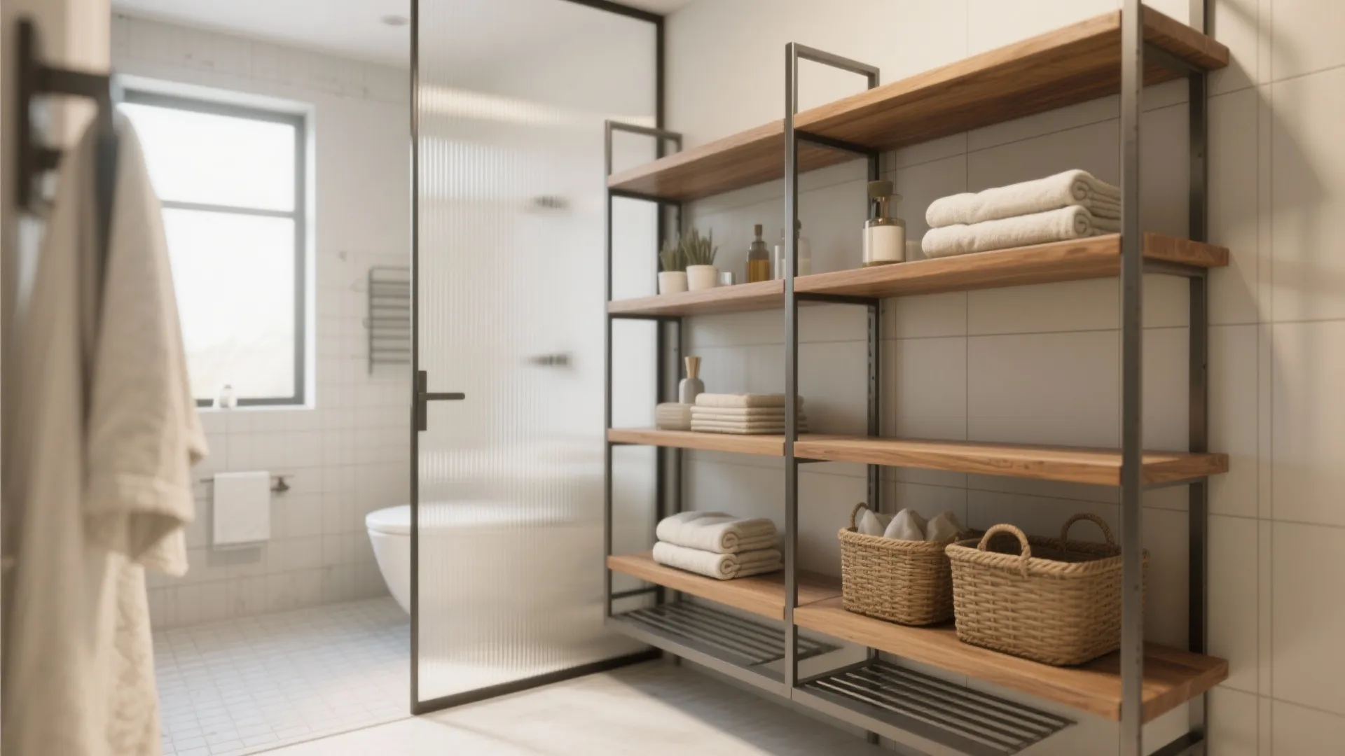 4. Open Shelving as a Partial Divider