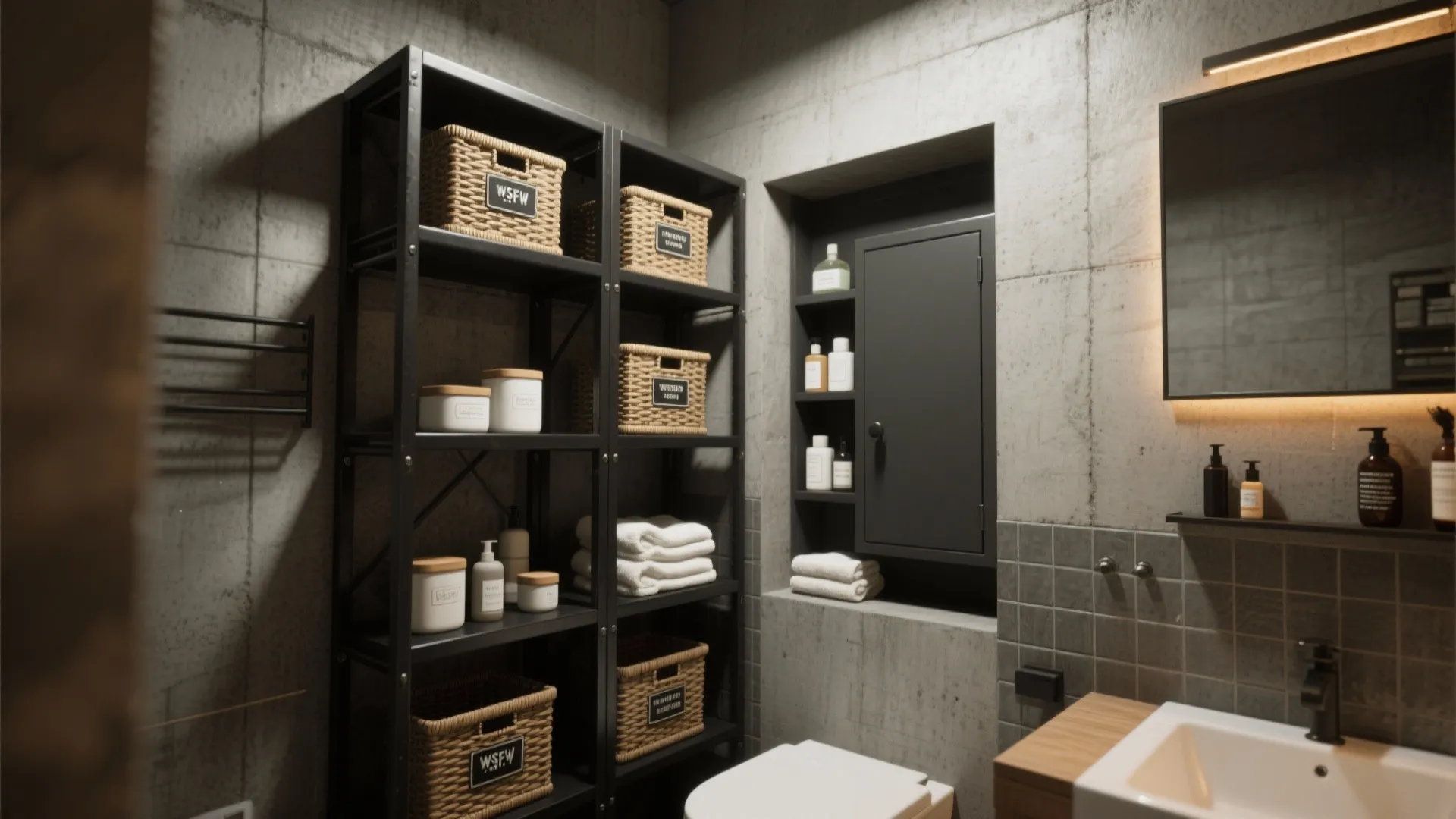 4. Clever storage: open shelving and hidden niches