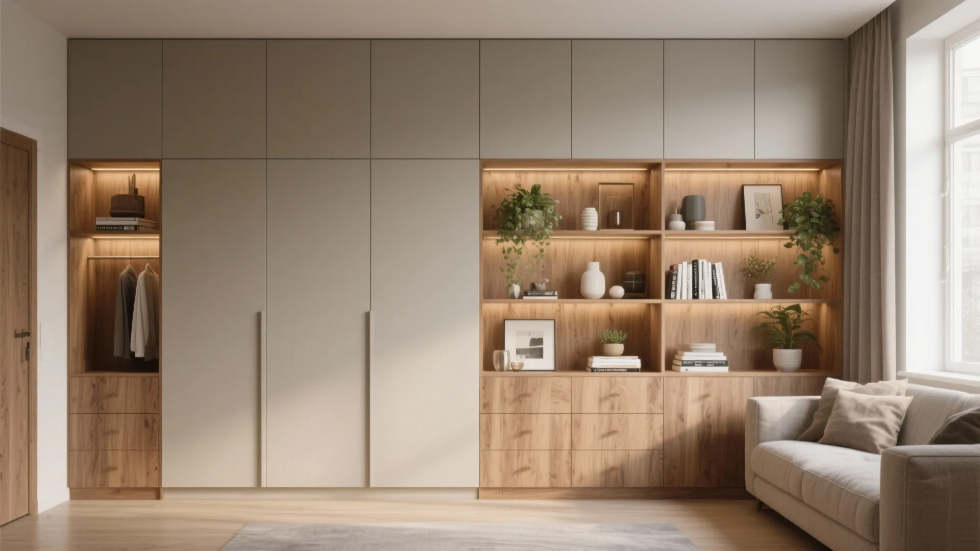 Built-in Open Shelving