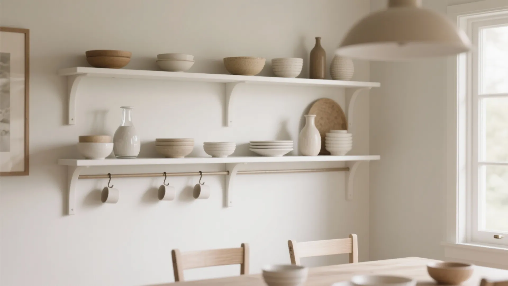 Curated Open Shelving with Color Story