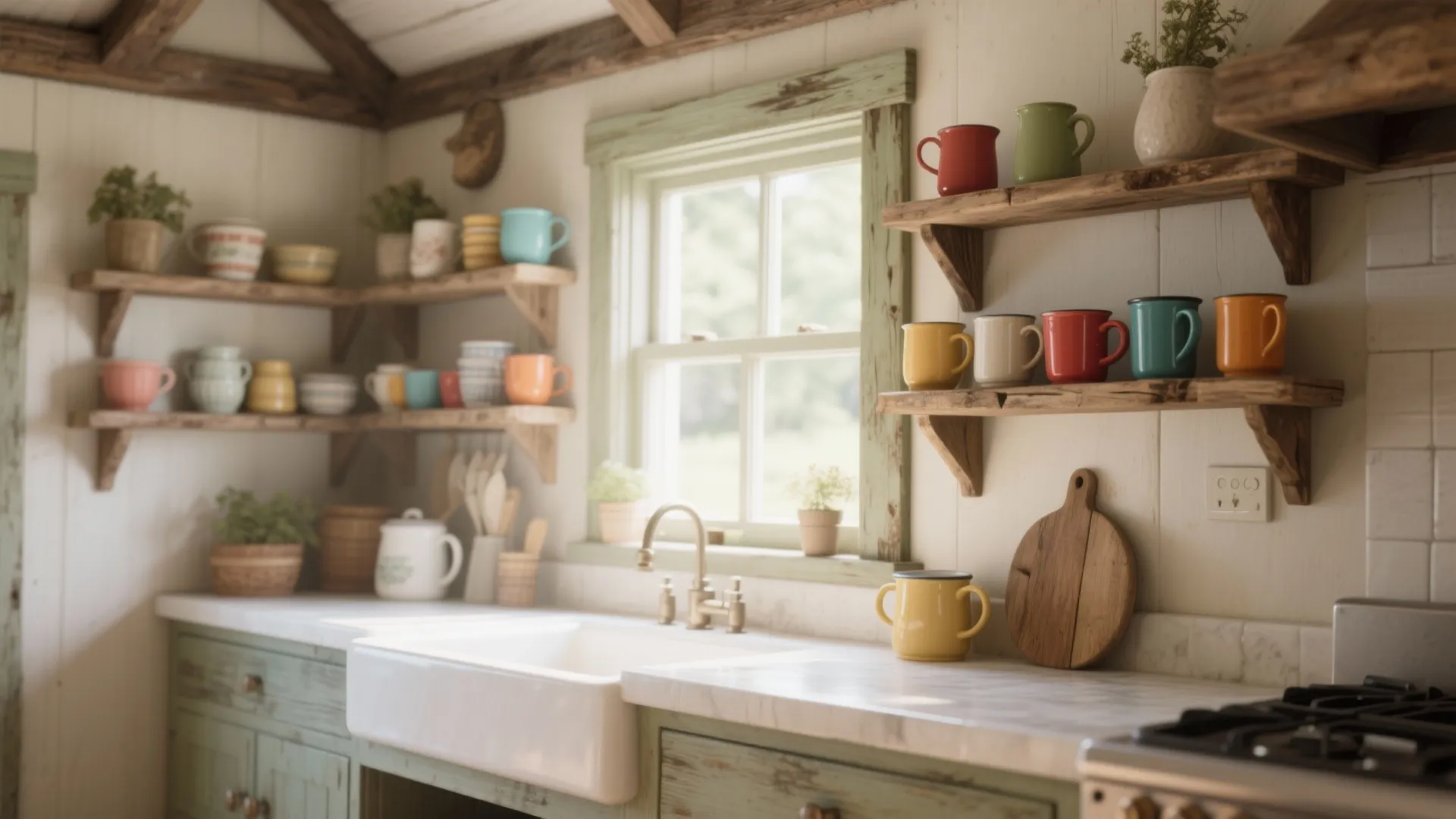 1. Open Shelving with Character