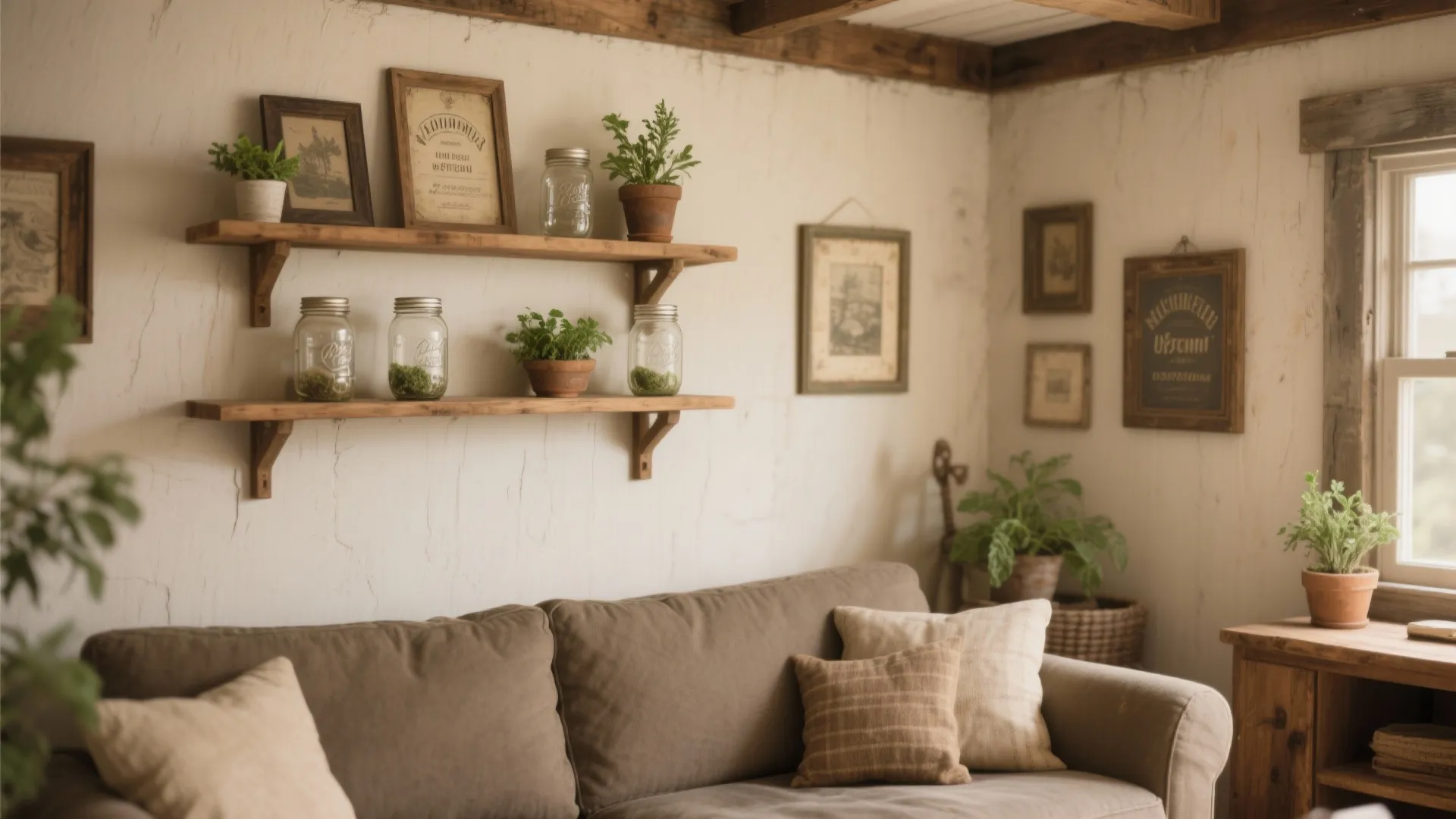 7. Open Shelving with Curated Decor