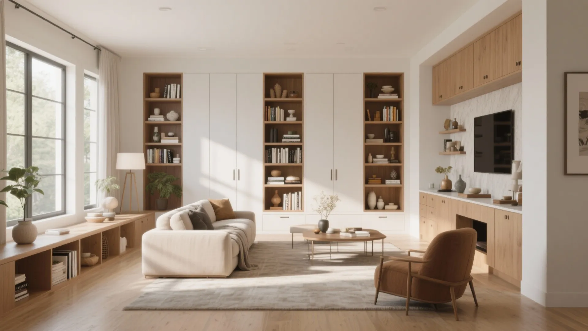 9. Open shelving for décor & display