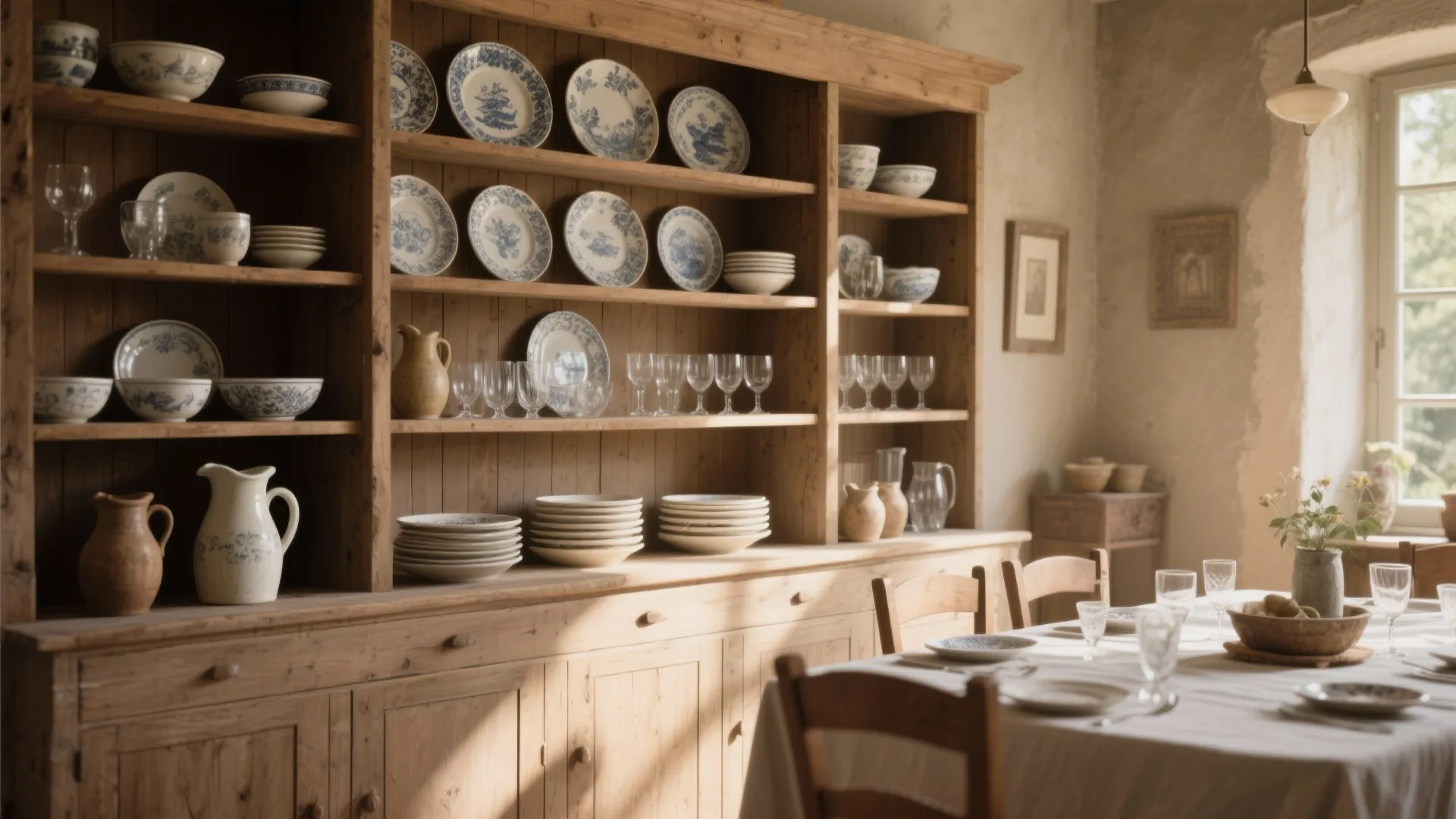 6. Work with Open Shelving or Hutches