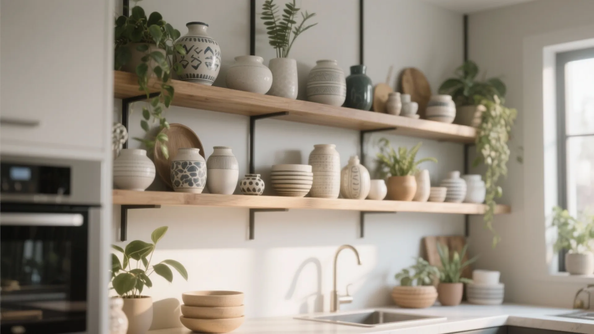 8. Open Shelving as Display