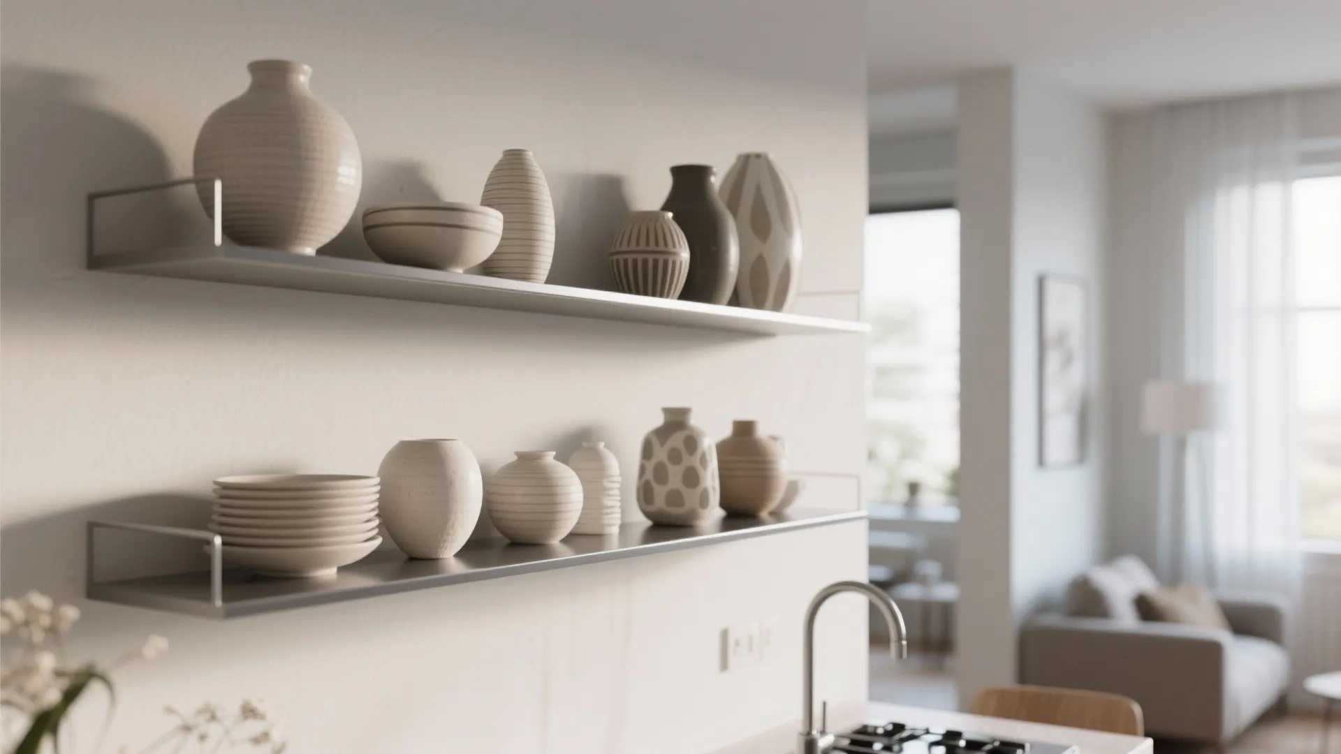 6. Open Shelving for Display