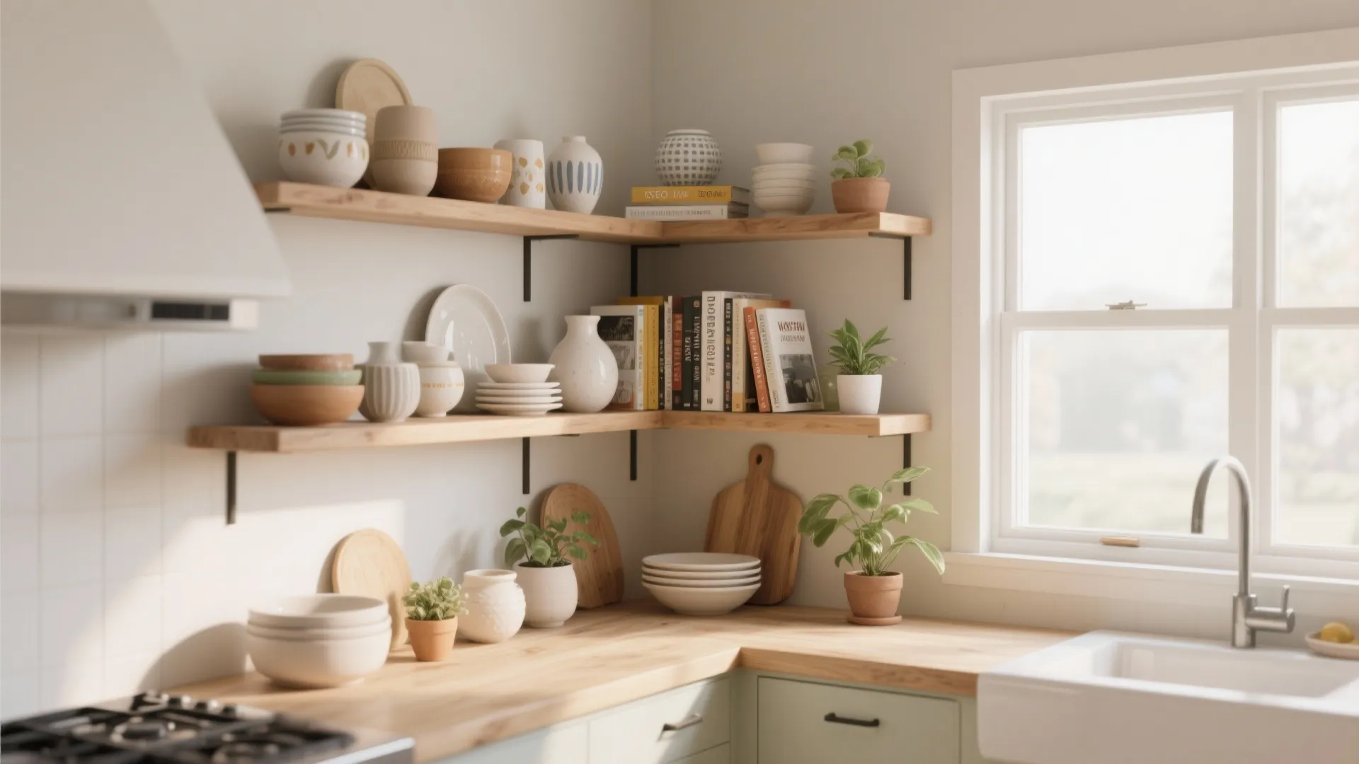 Open Shelving Display