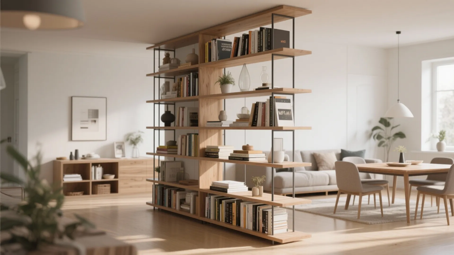 2. Open Shelving Units