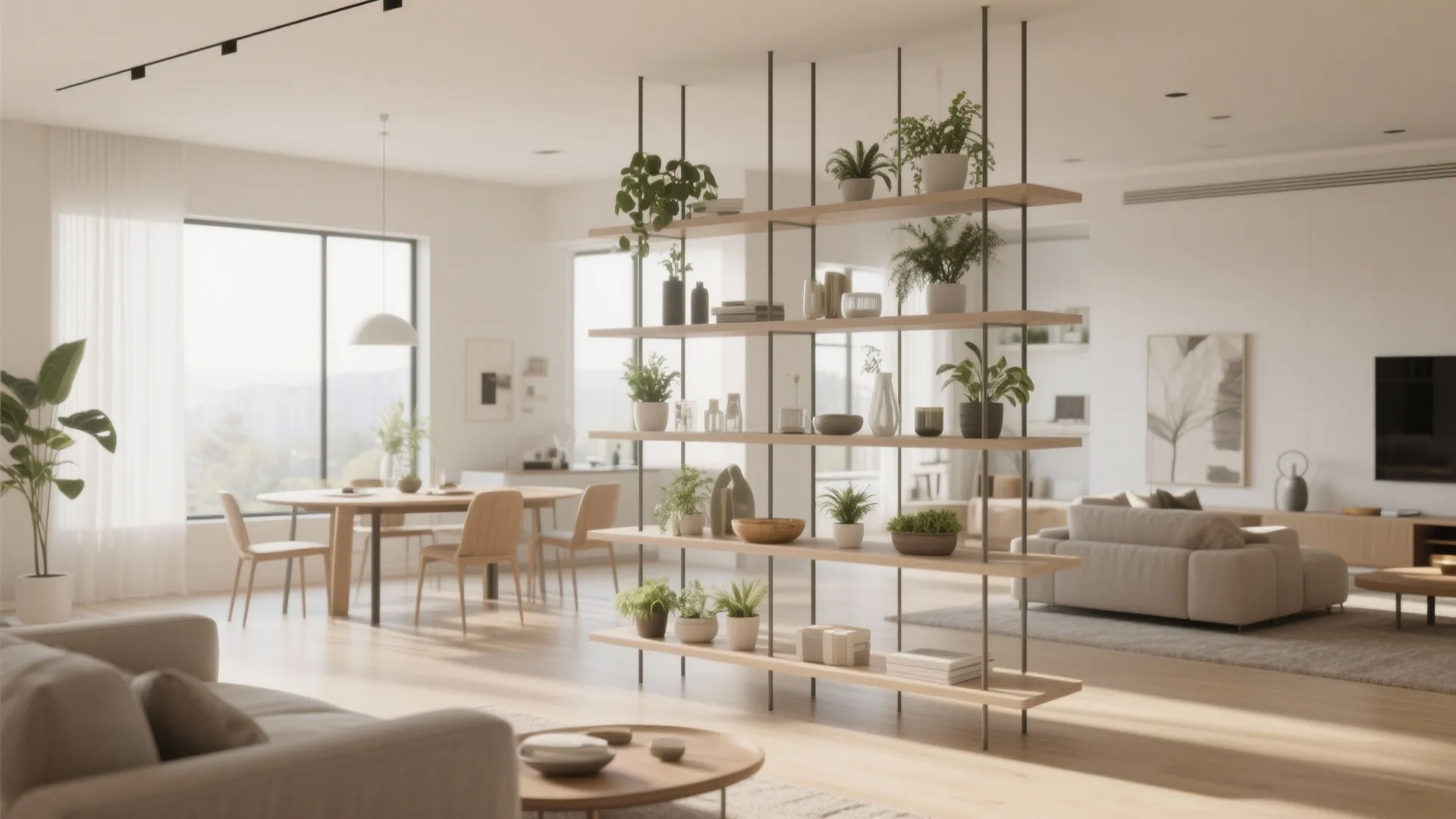 3. Slim Open Shelving