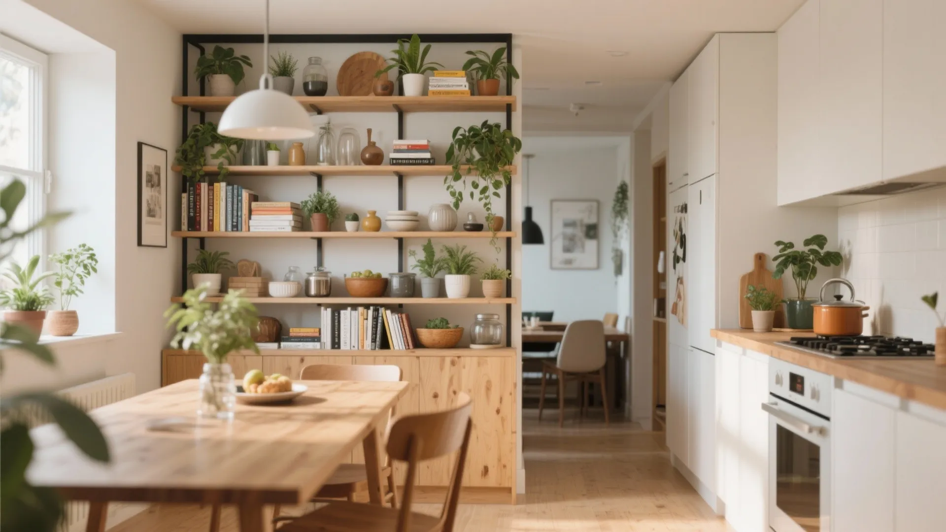 Open Shelving as Divider