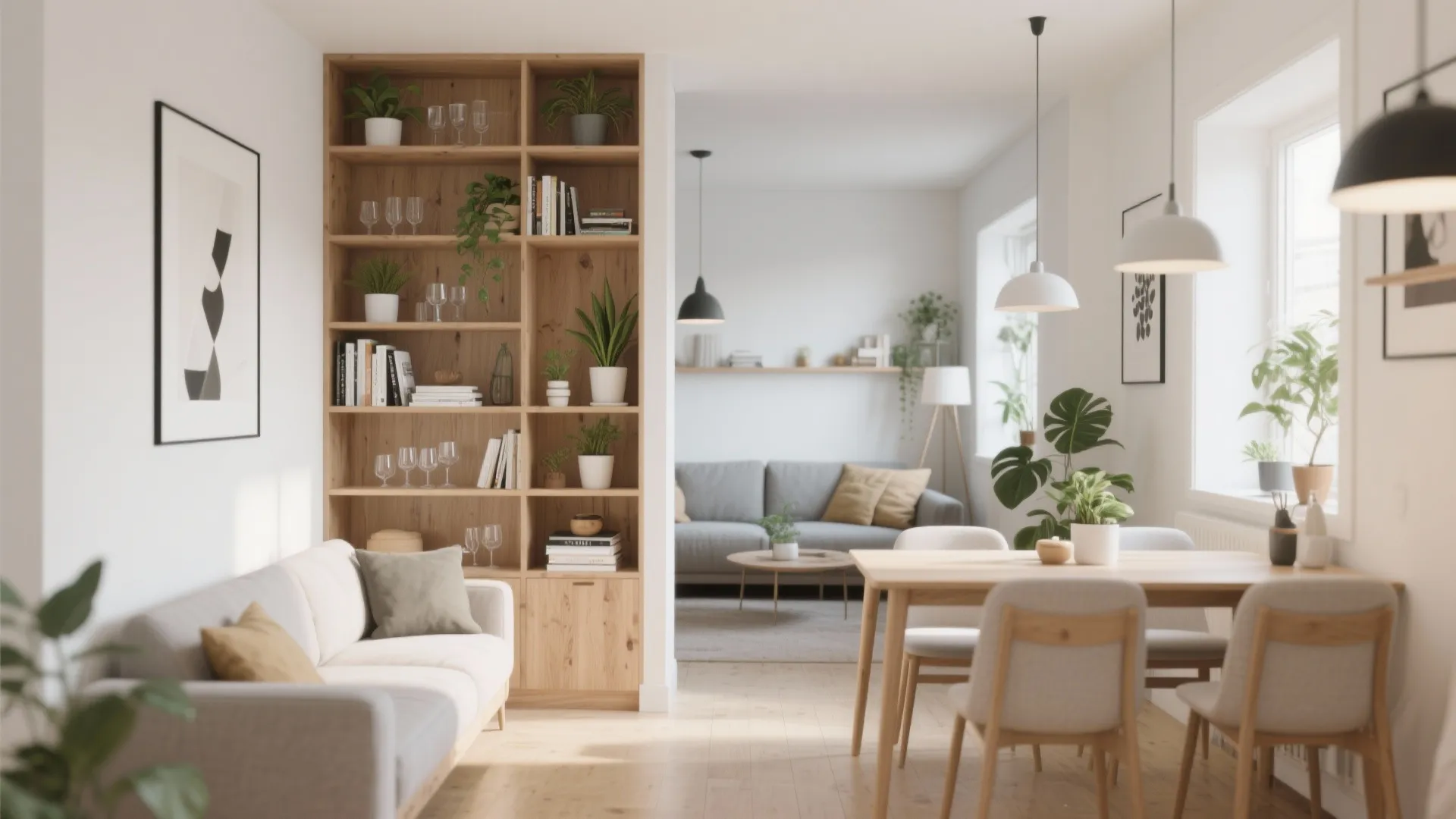 Idea 4: Open Shelving As Divider