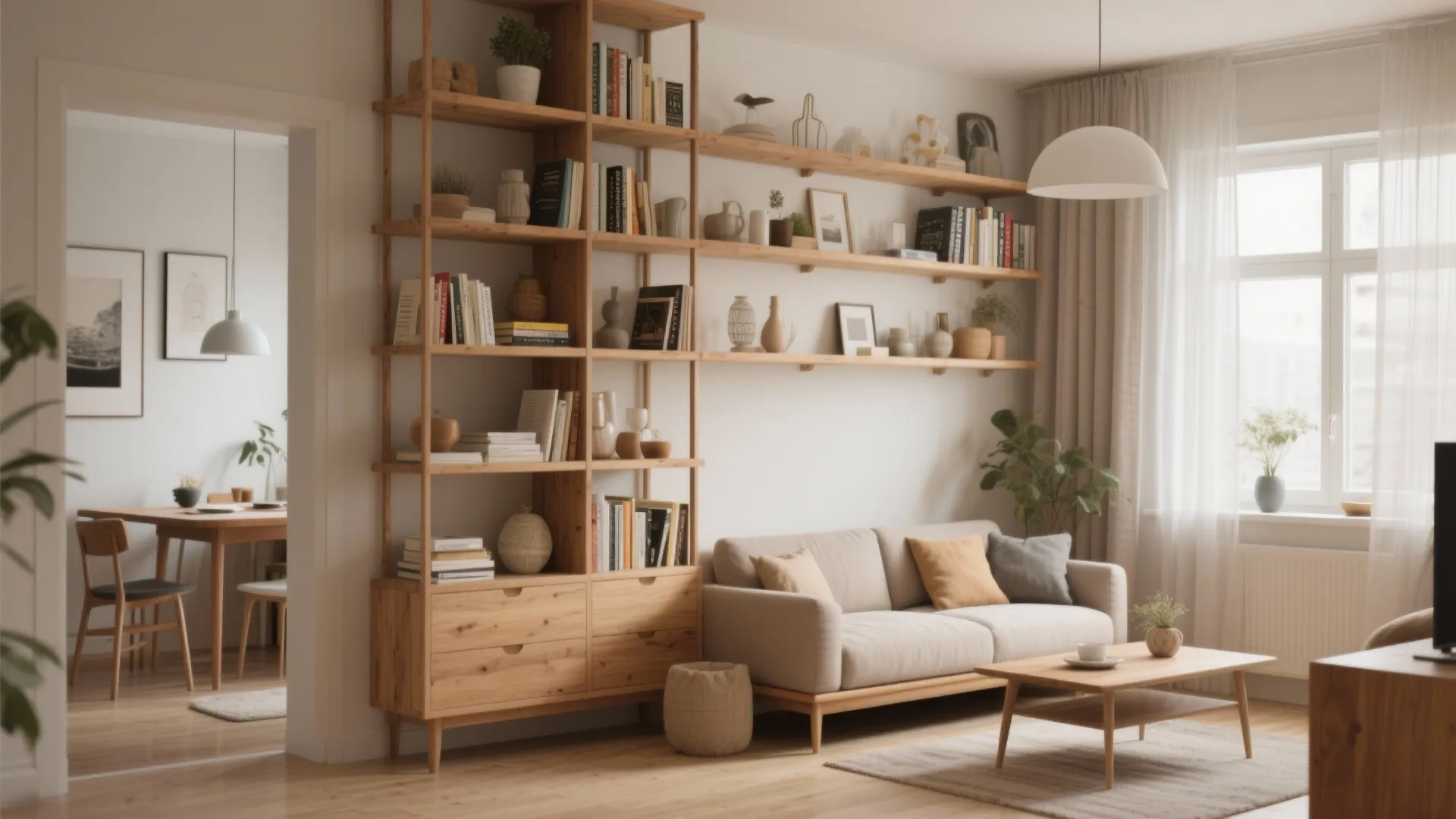 Open Shelving as a Divider