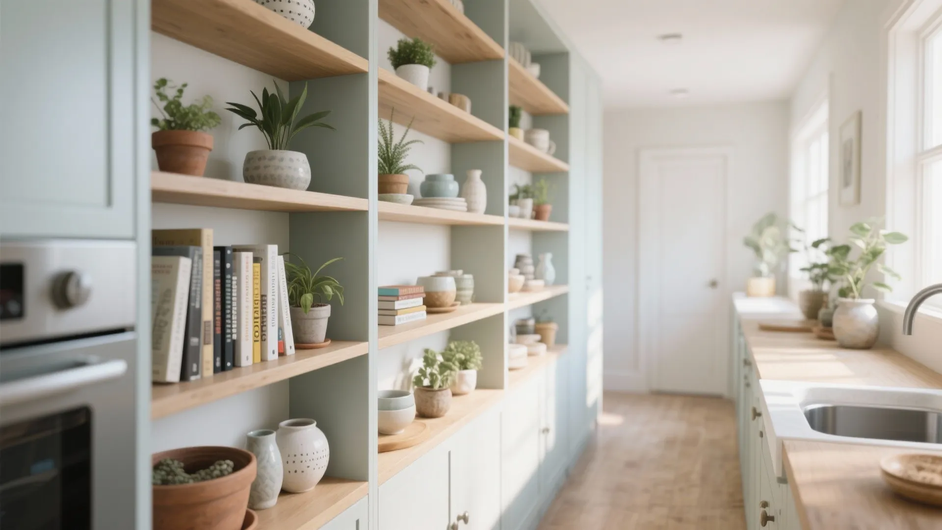 2. Turn Ends into Open Shelving