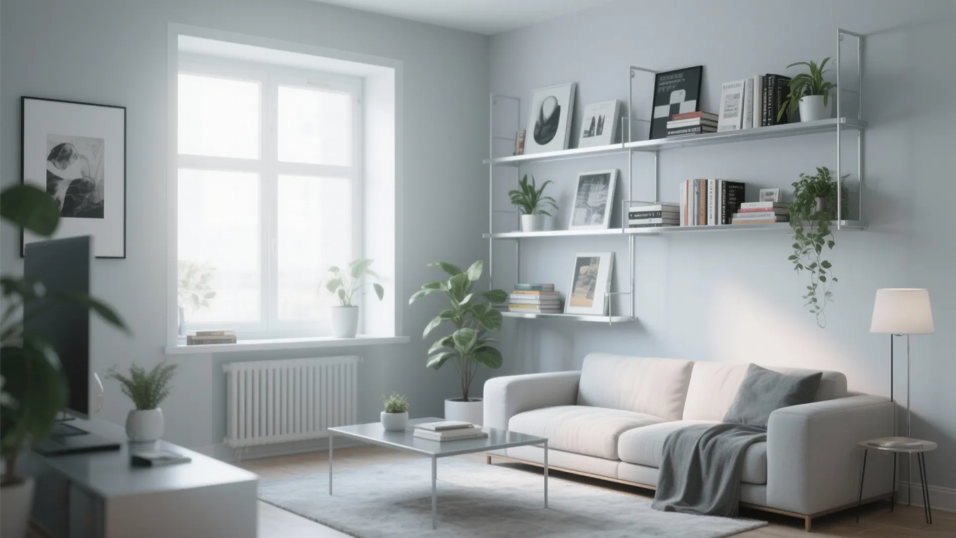 7. Open Shelving with Curated Decor