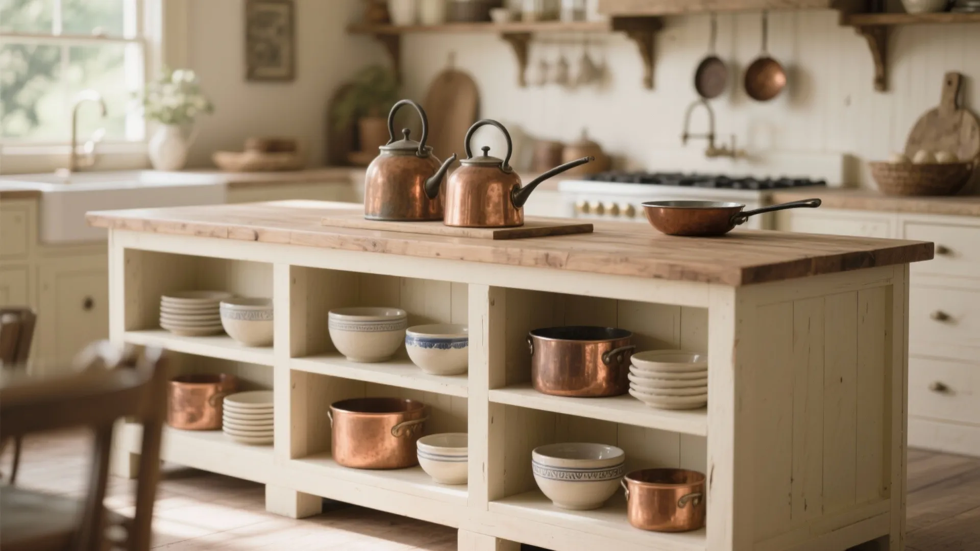 3. Open Shelving Underneath