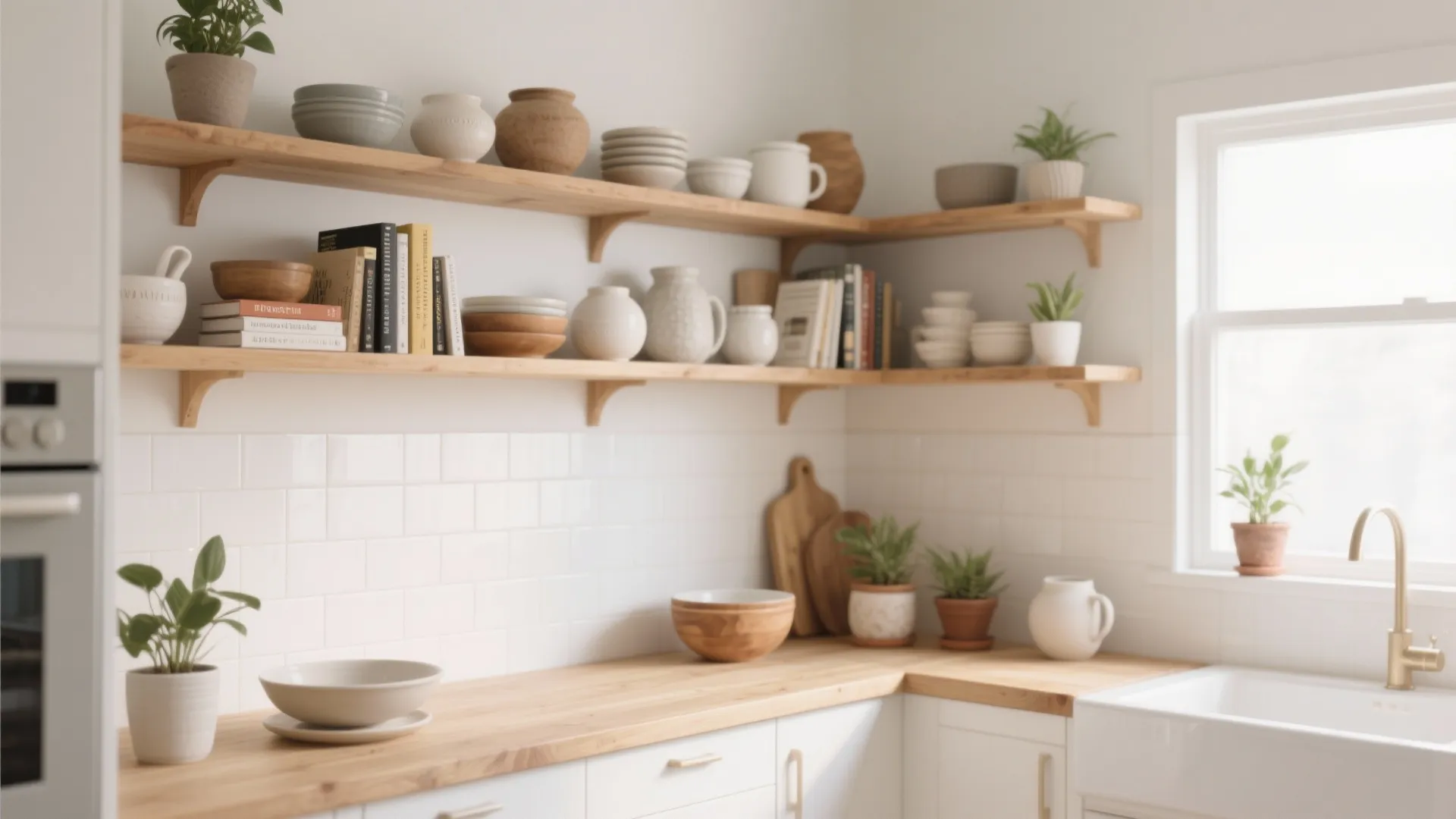 2. Open Shelving with Personality