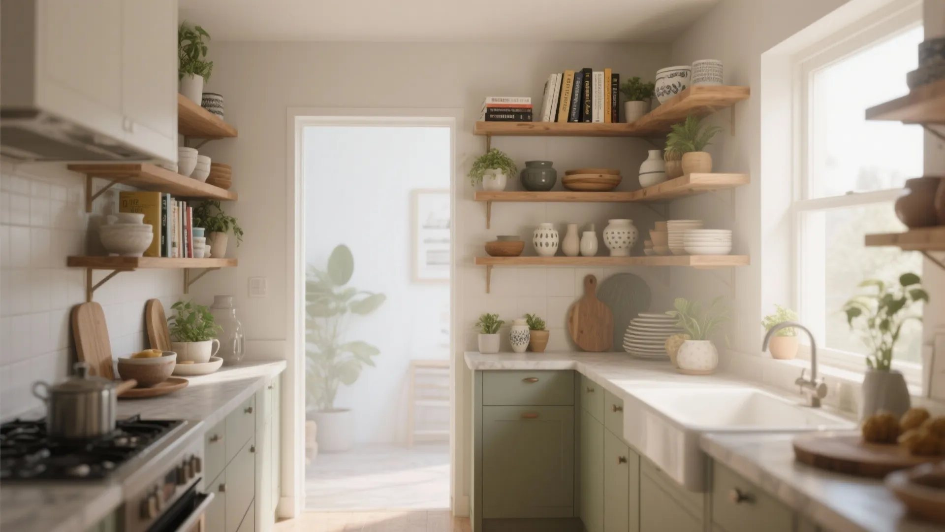 10. Open Shelving for Personality