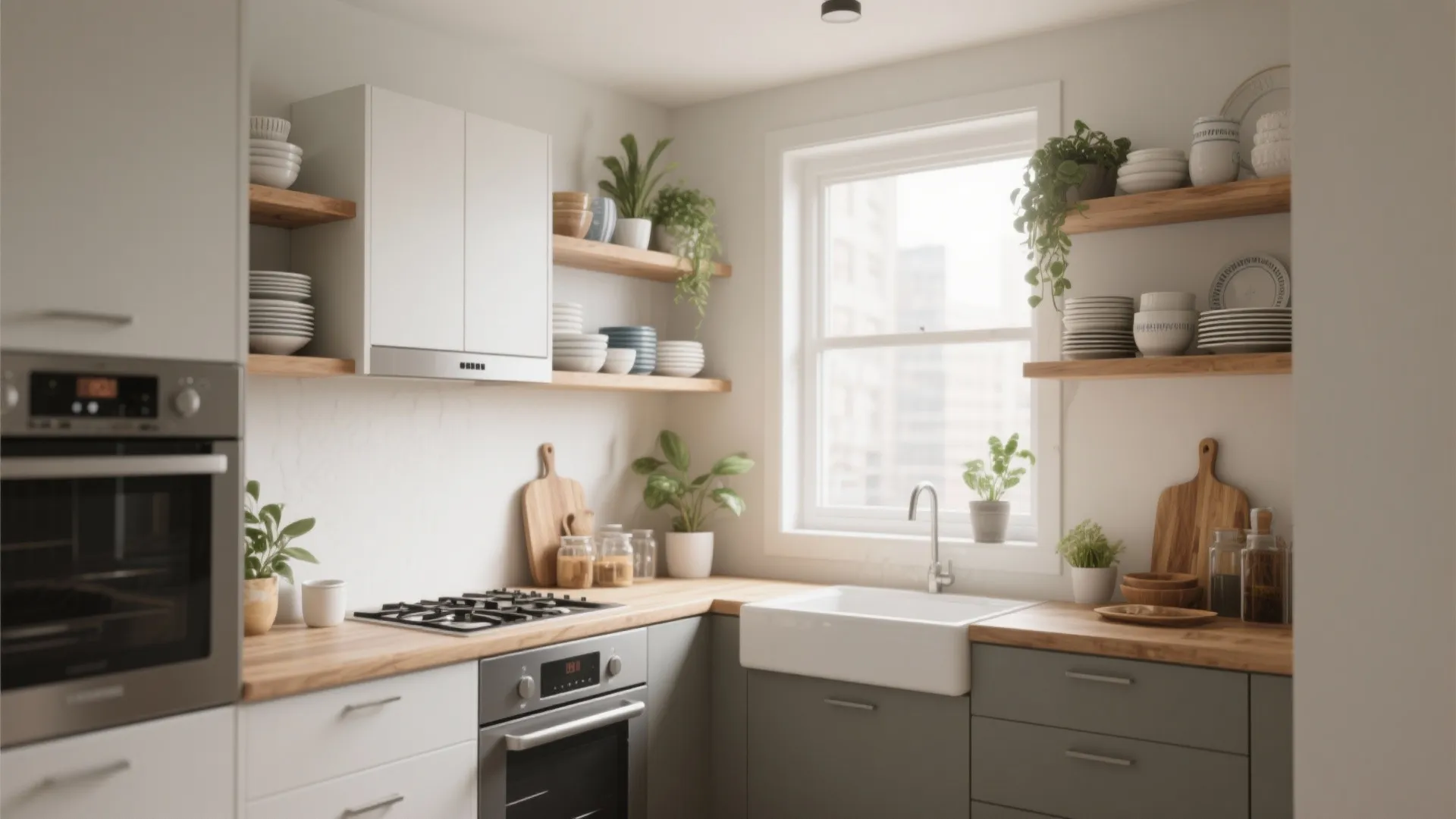 1. Open Shelving for Airiness