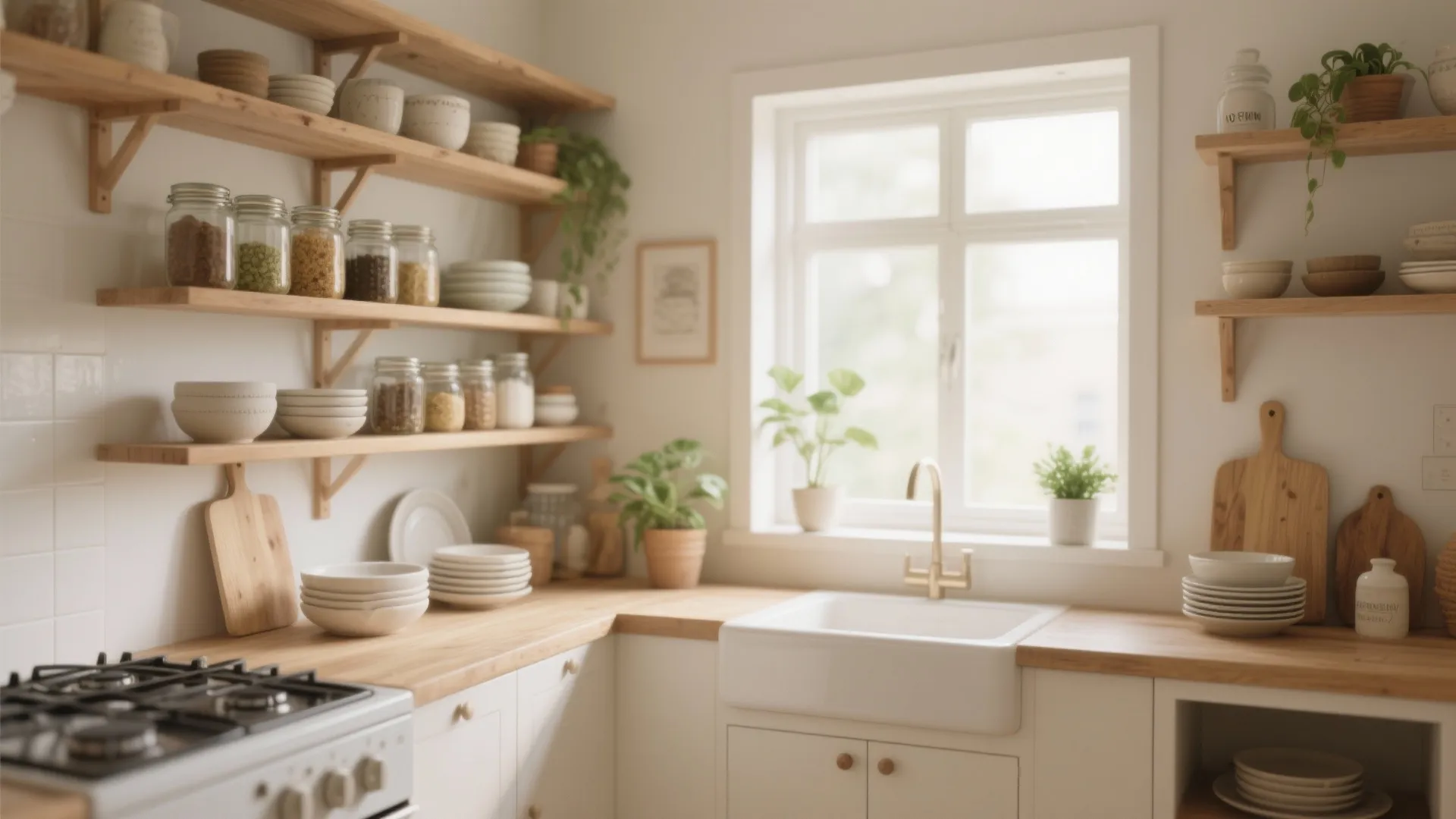 1. Open Shelving with Personality