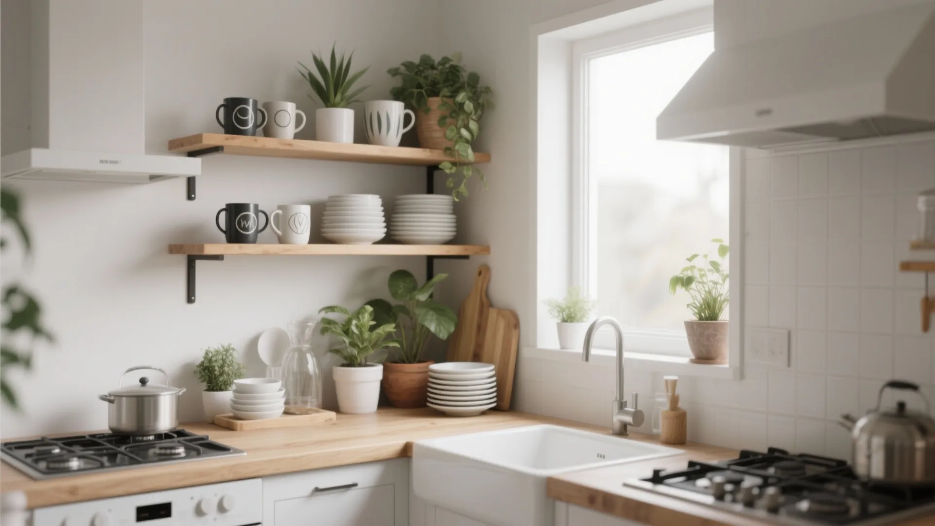 5. Open Shelving for Frequently Used Items