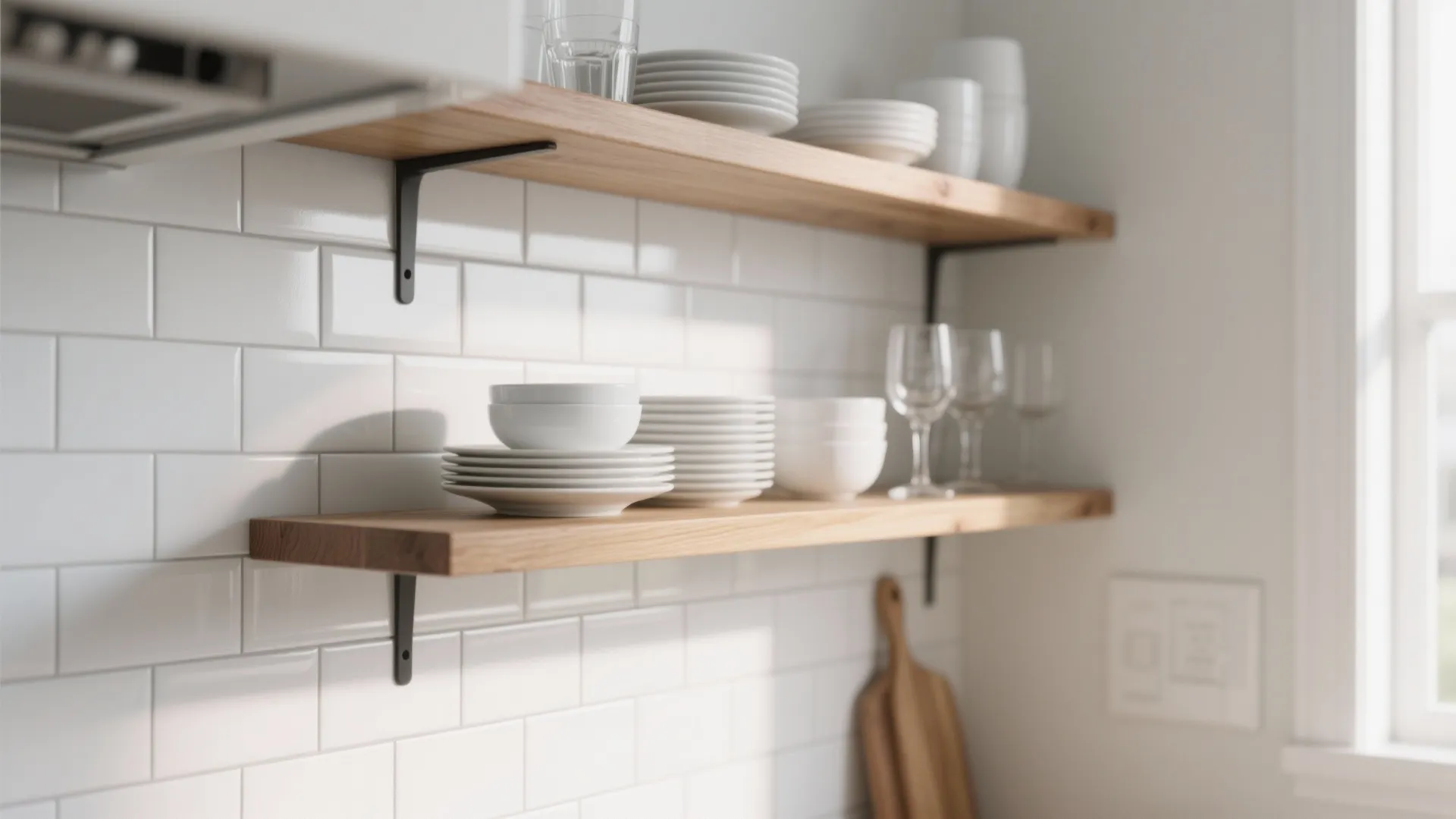 1. Install Open Shelving