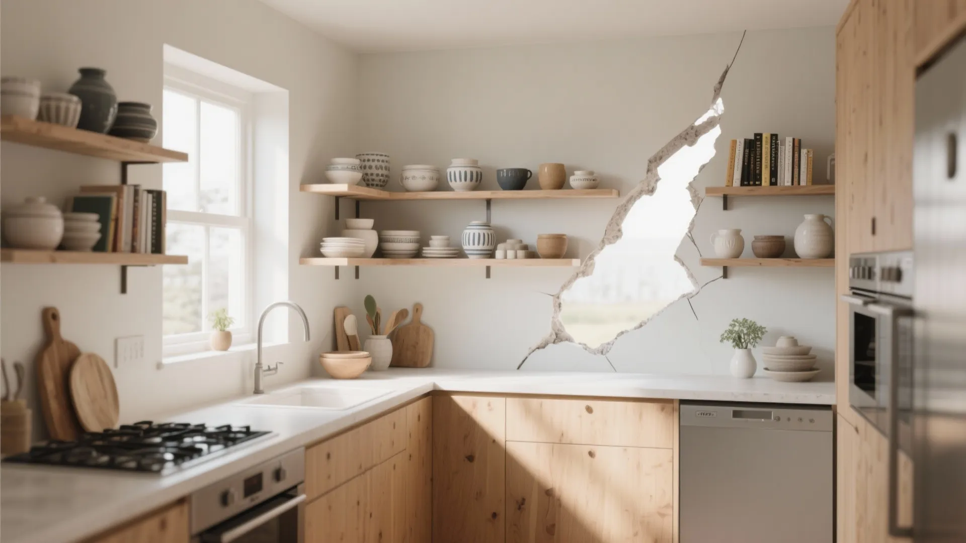 5. Open Shelving for Airiness