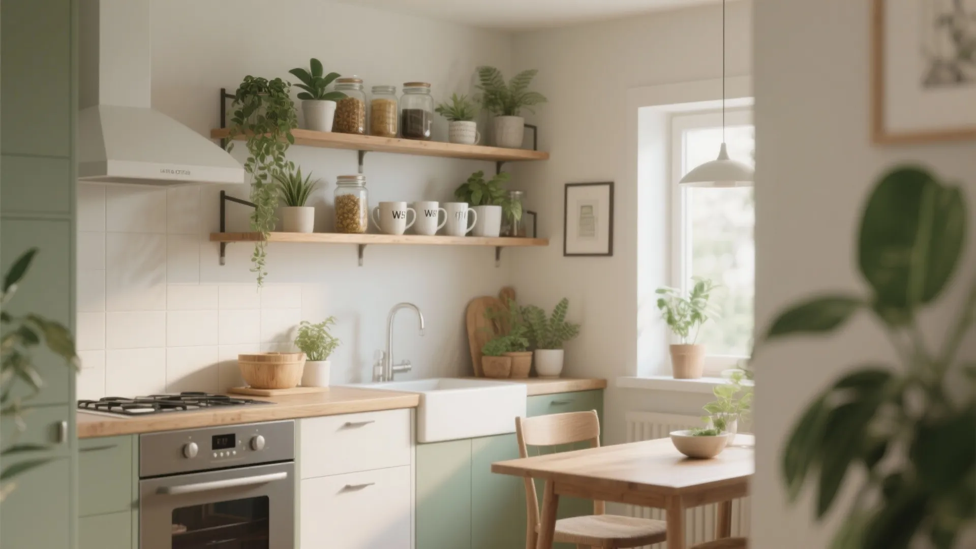 5. Open Shelving for Airy Vibes