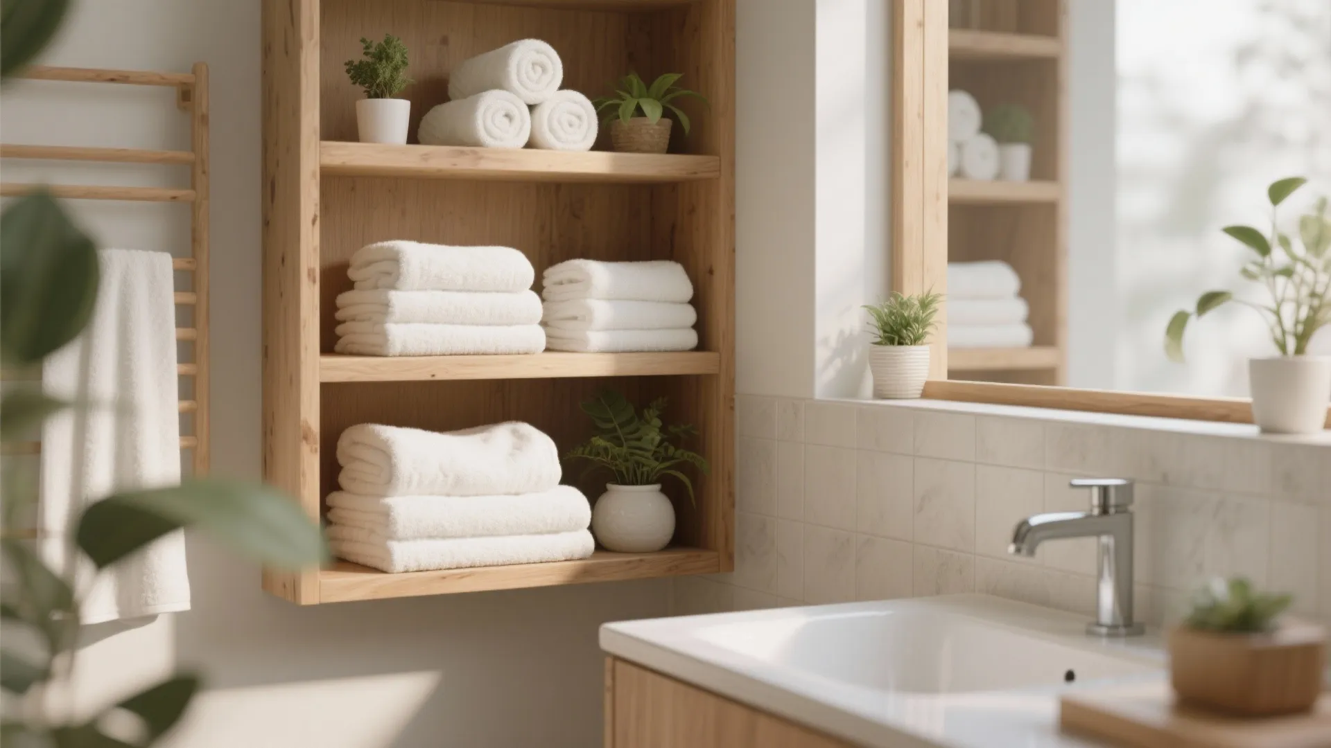 7. Open Shelving for Linens