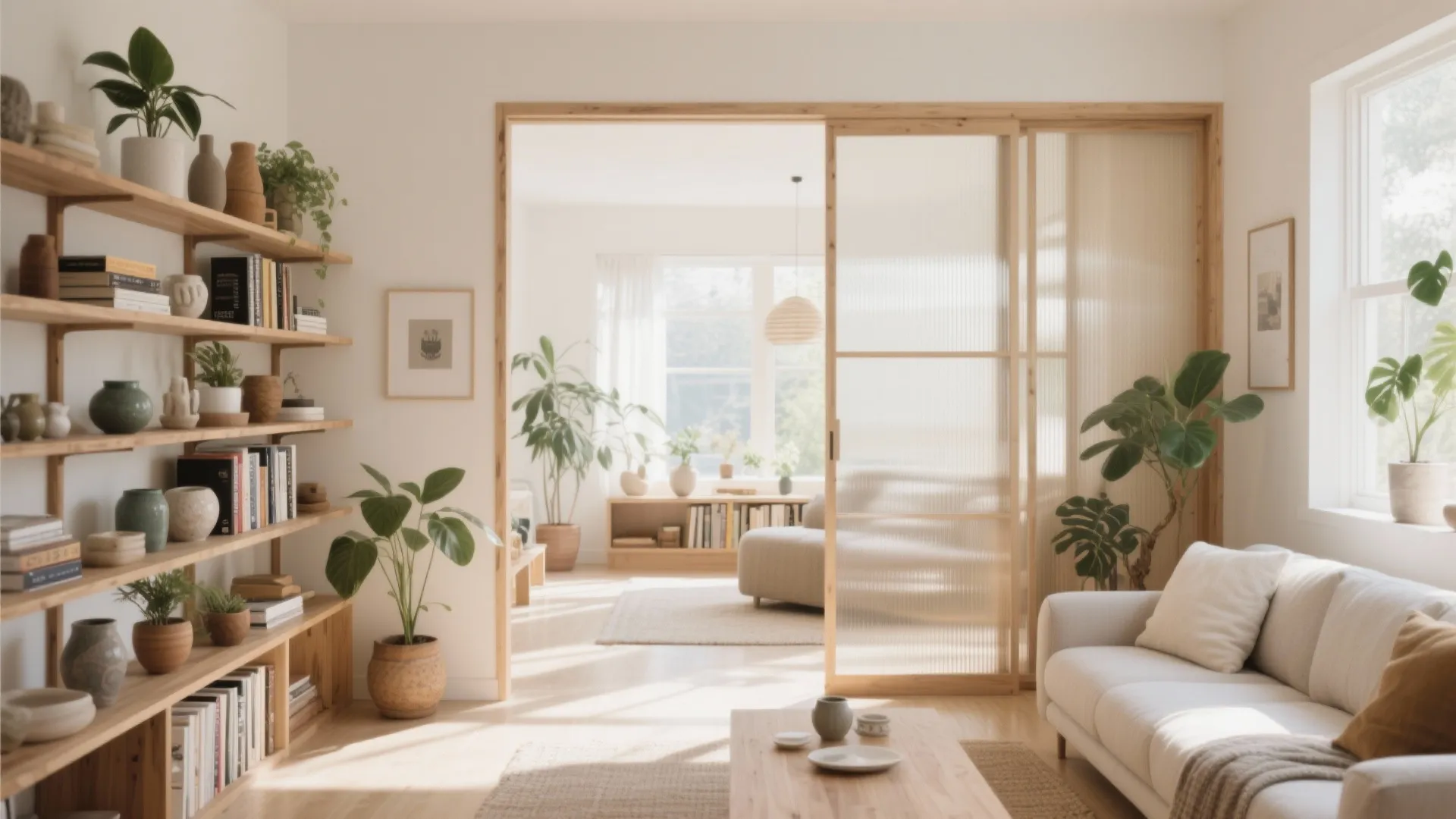 2. Open Shelving with Curated Décor