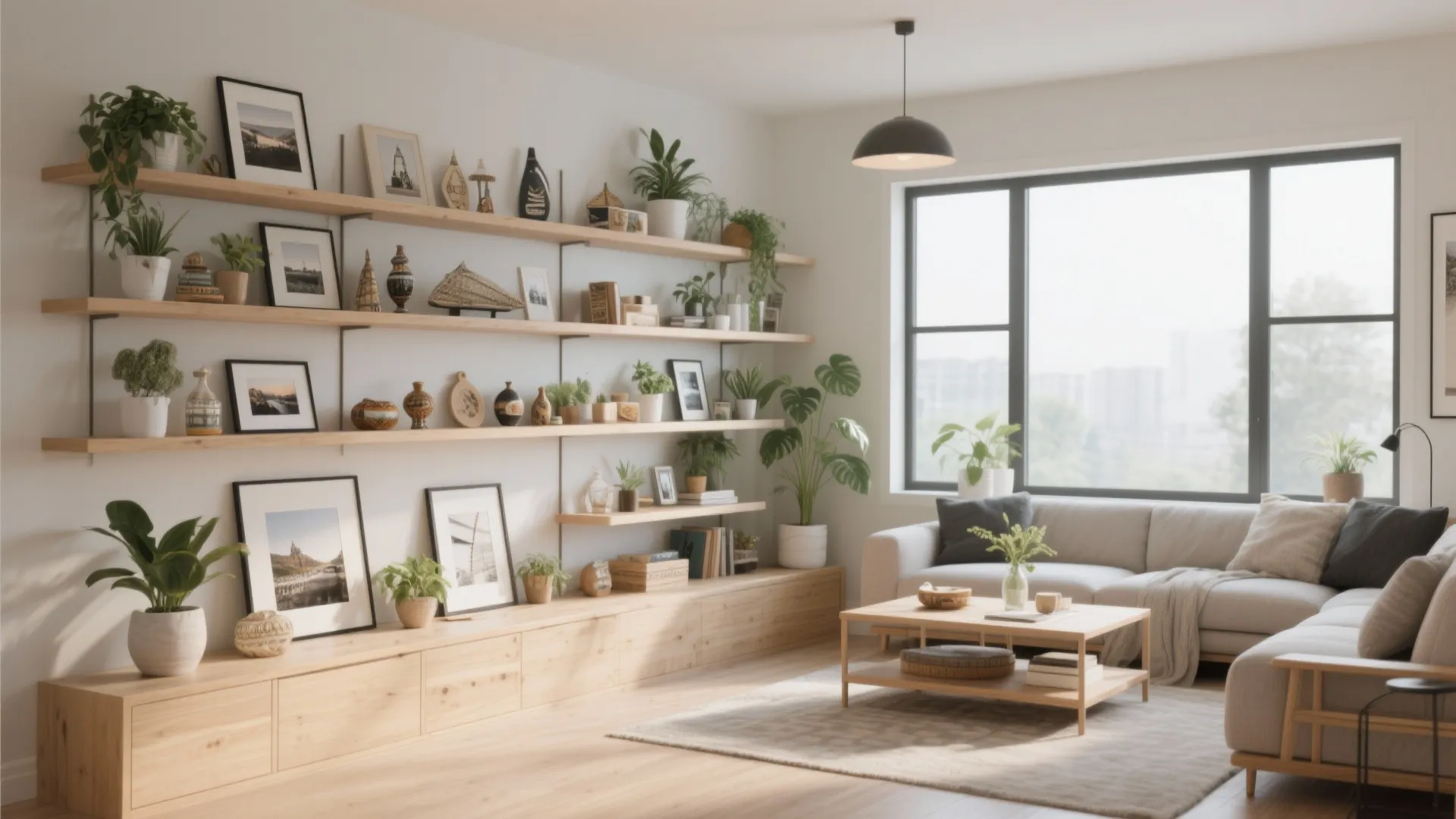 4. Open shelving for personality