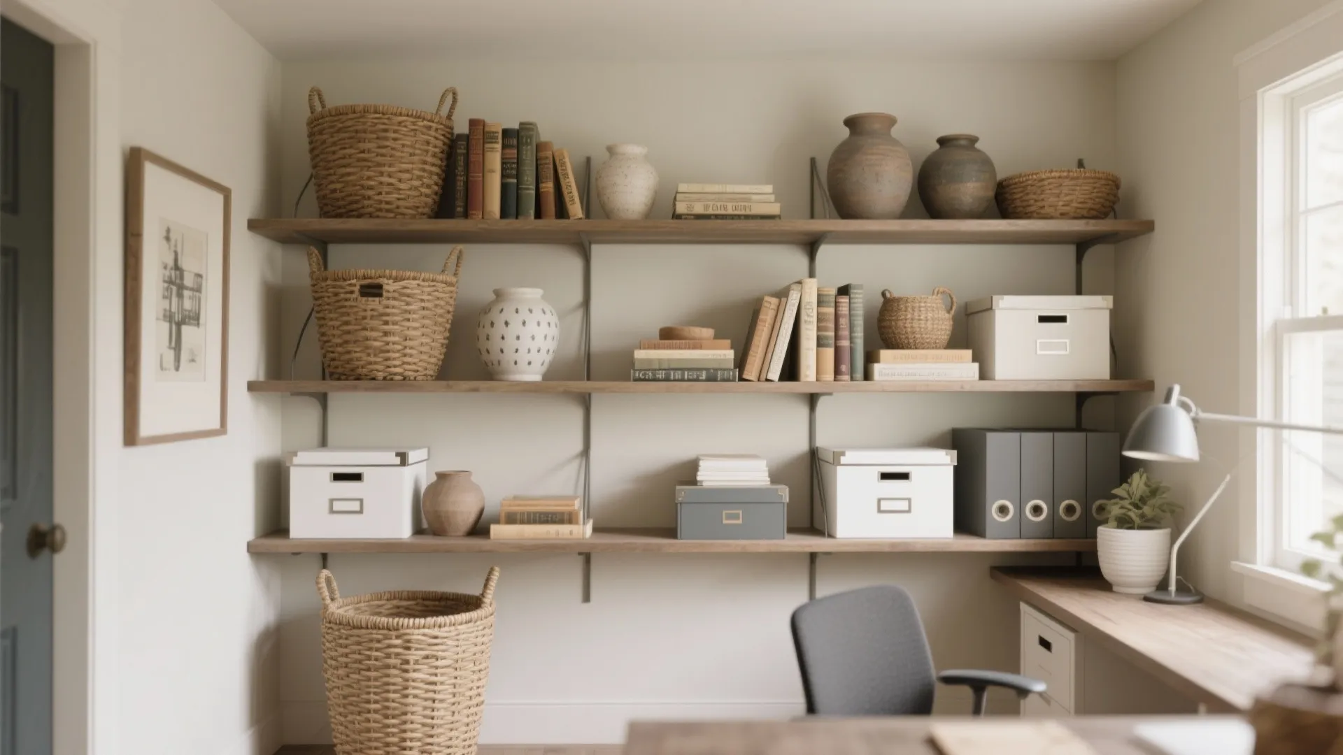 2. Open Shelving with Style