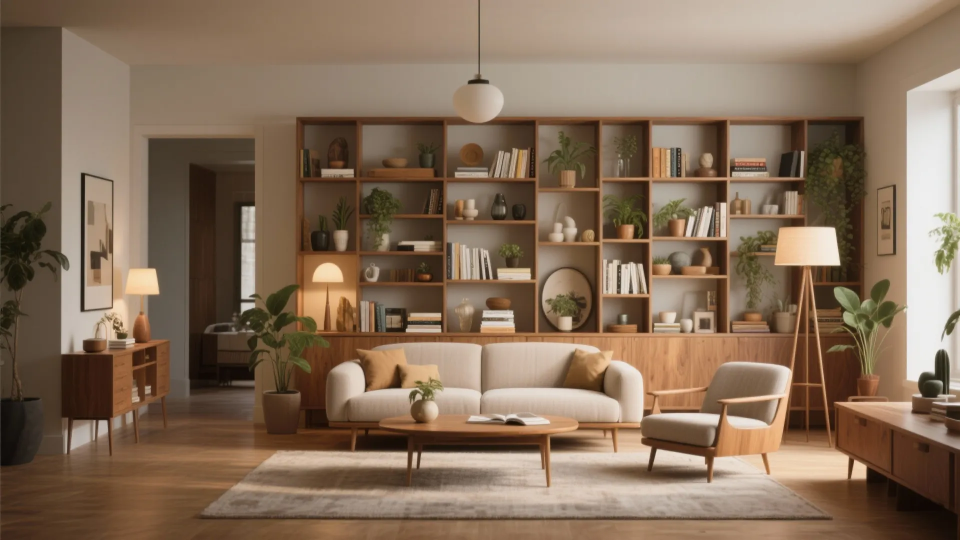 3. Open Shelving Partition