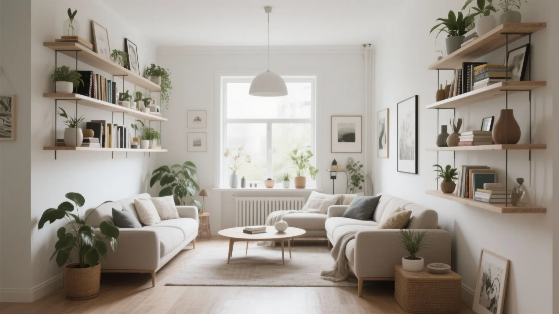 Open shelving for personality