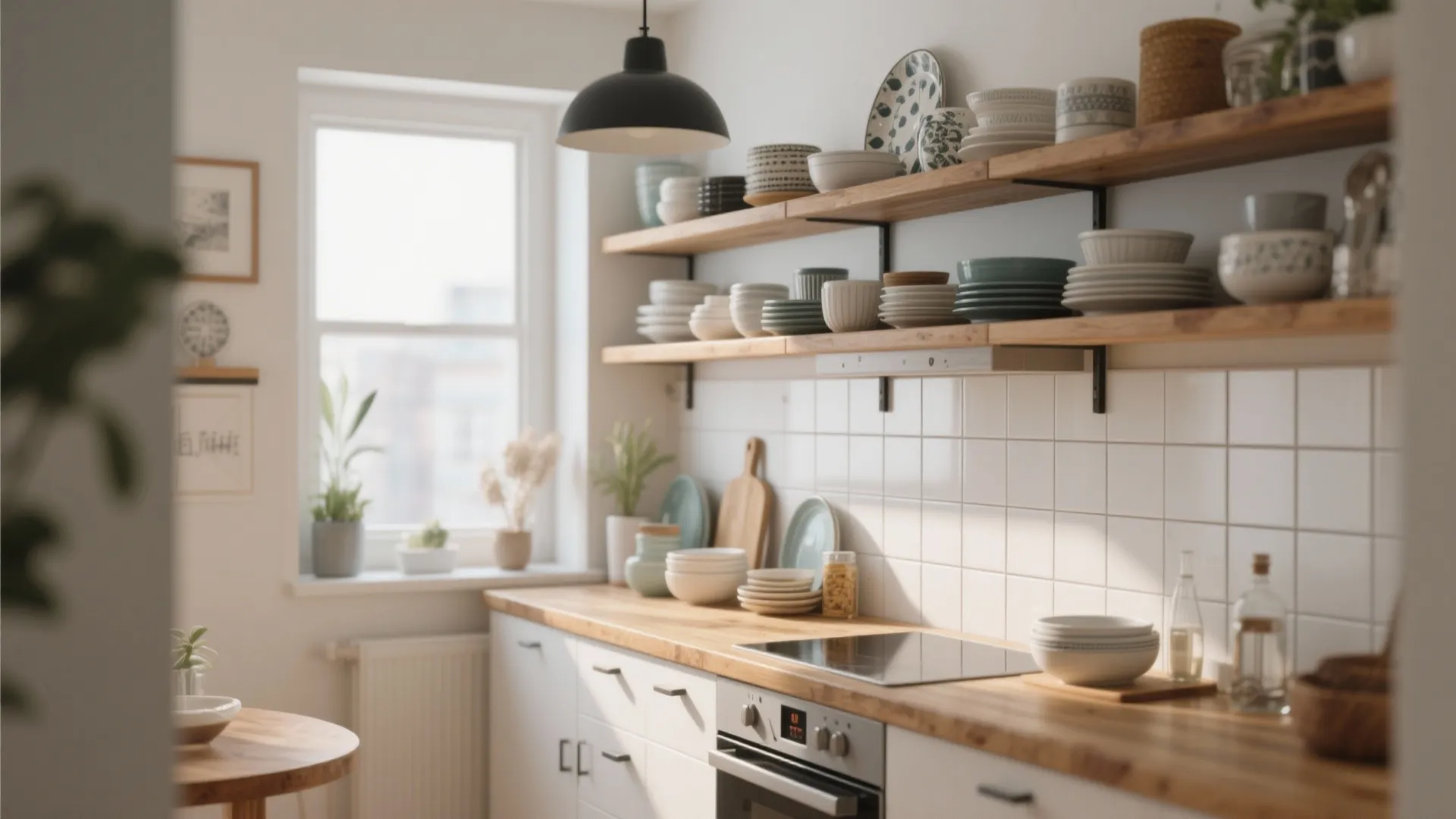 4. Open Shelving with Intention