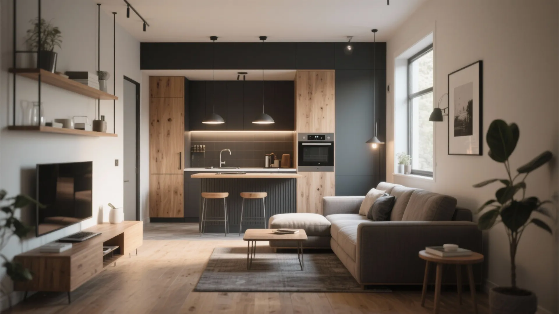 5. Open Sightlines Toward the Kitchen or Entry