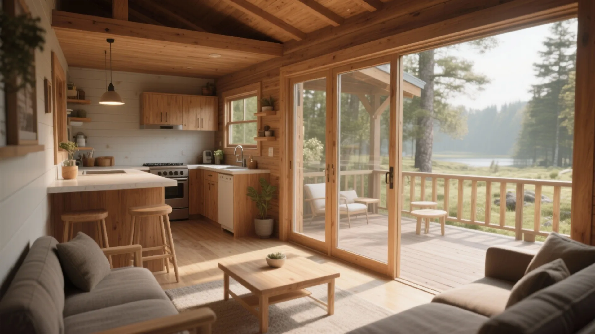 4. Open sightlines to the kitchen or porch