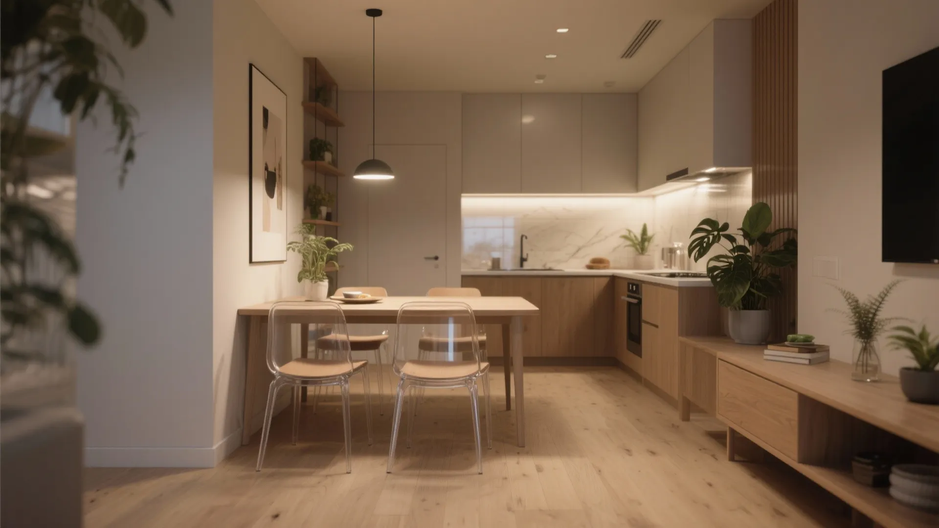 5. Keep sightlines open and match floors